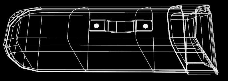 Bow arrow quiver Low-poly 3D model_5