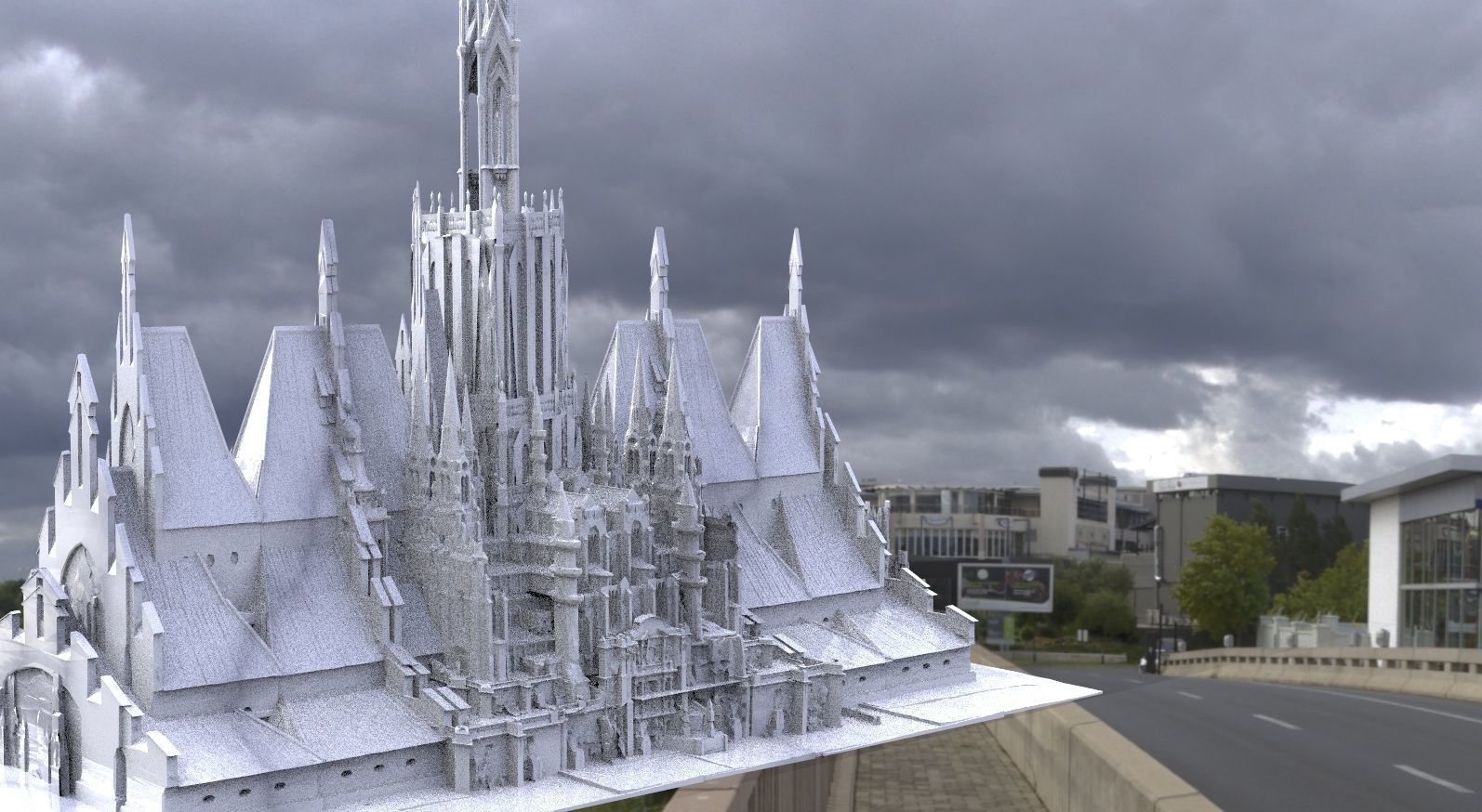 Holly tower of Devine power 3D model_2