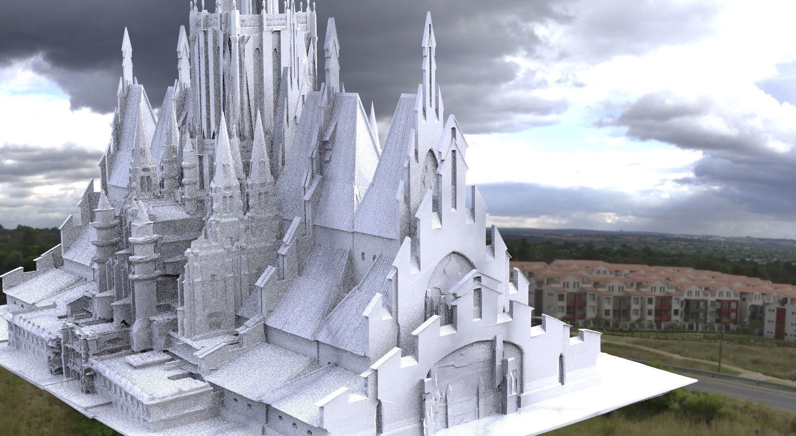 Holly tower of Devine power 3D model_1