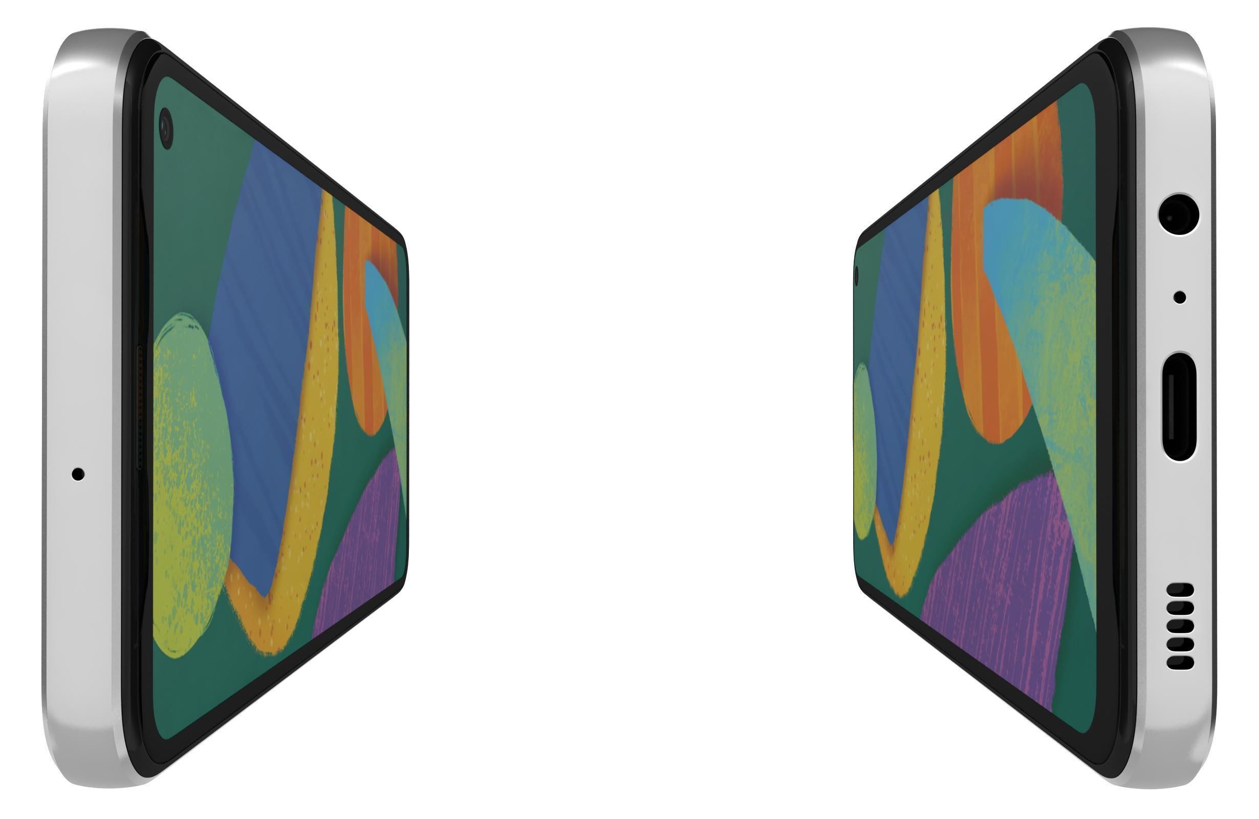 Samsung Galaxy F52 5G Black And White 3D model_14