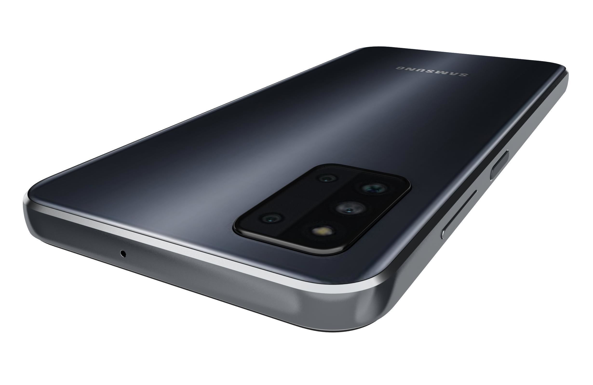 Samsung Galaxy F52 5G Black And White 3D model_25