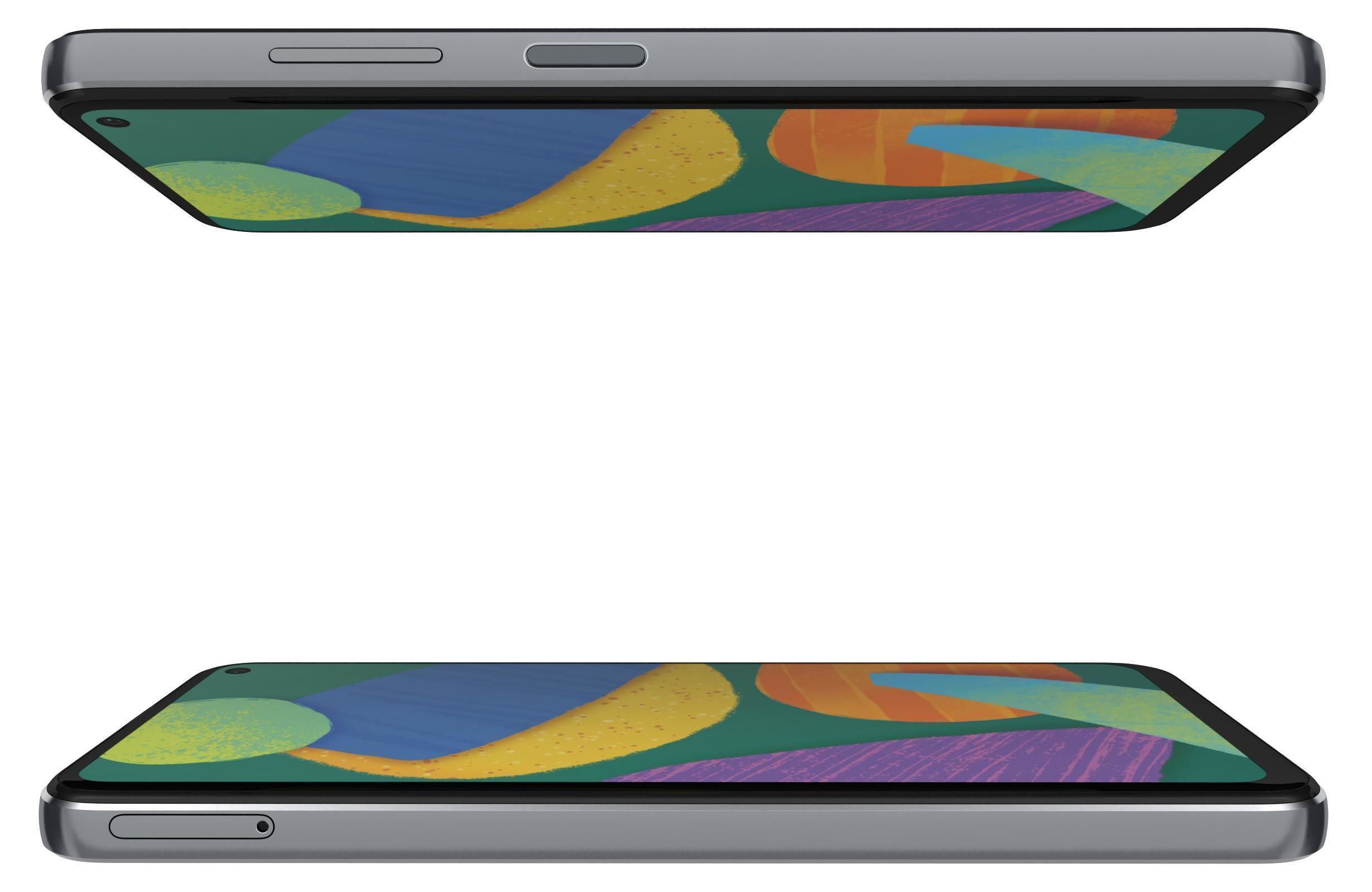 Samsung Galaxy F52 5G Black And White 3D model_31