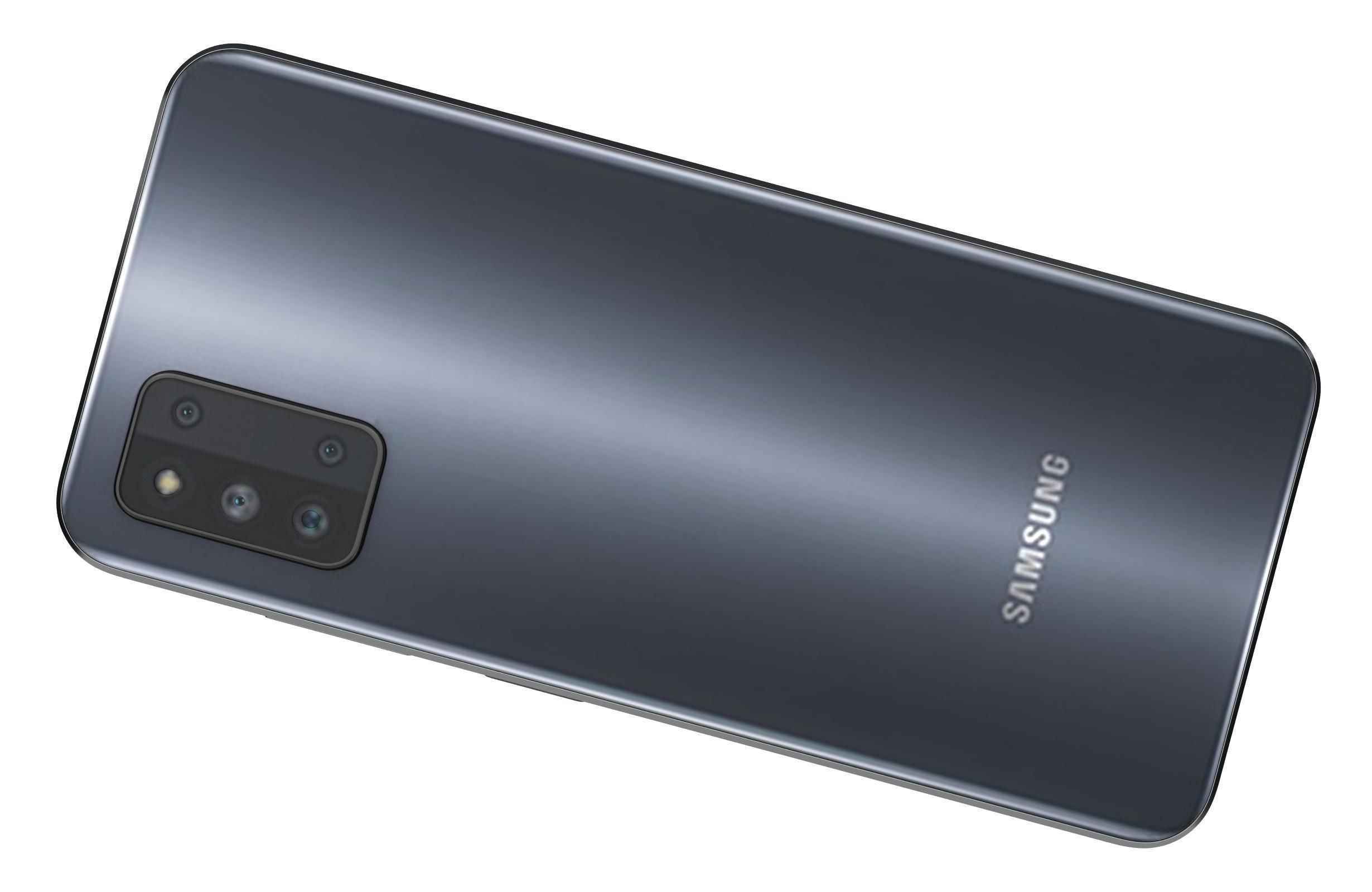 Samsung Galaxy F52 5G Black And White 3D model_17