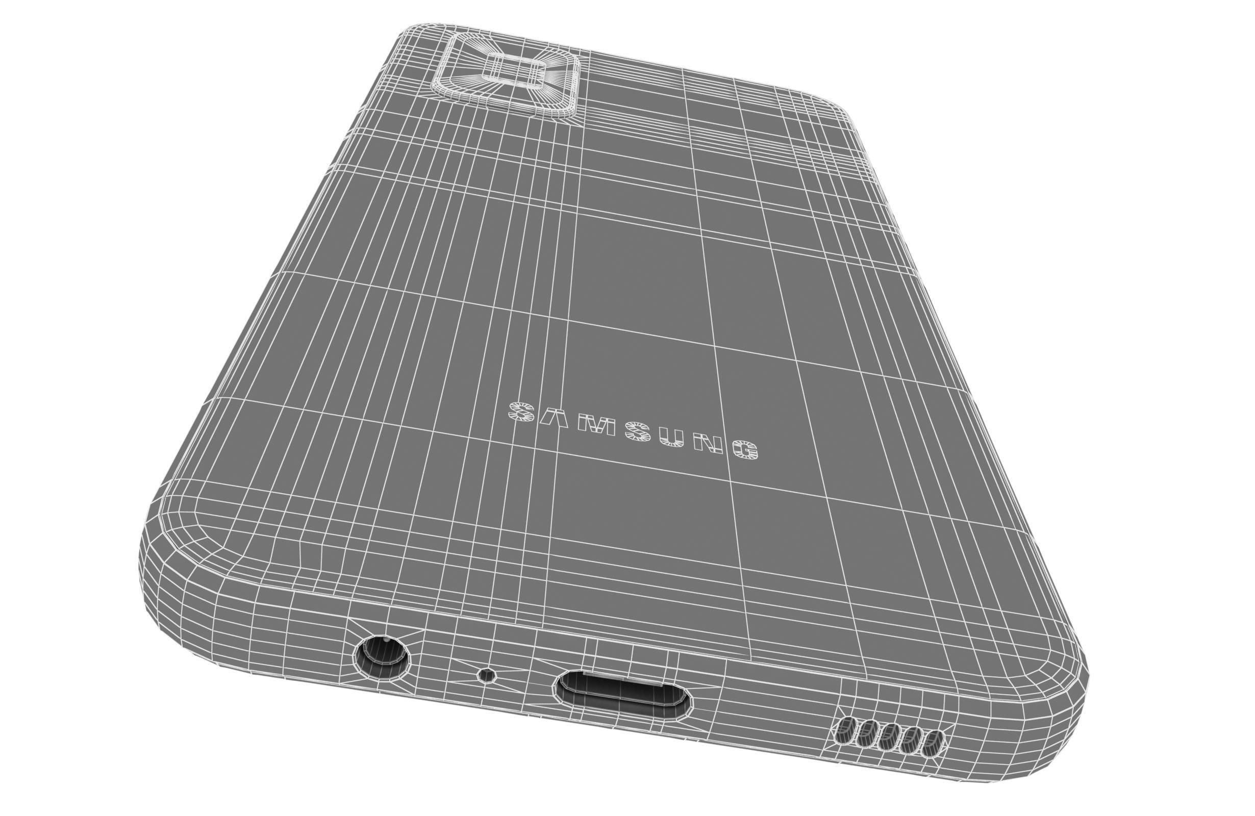 Samsung Galaxy F52 5G Black And White 3D model_37
