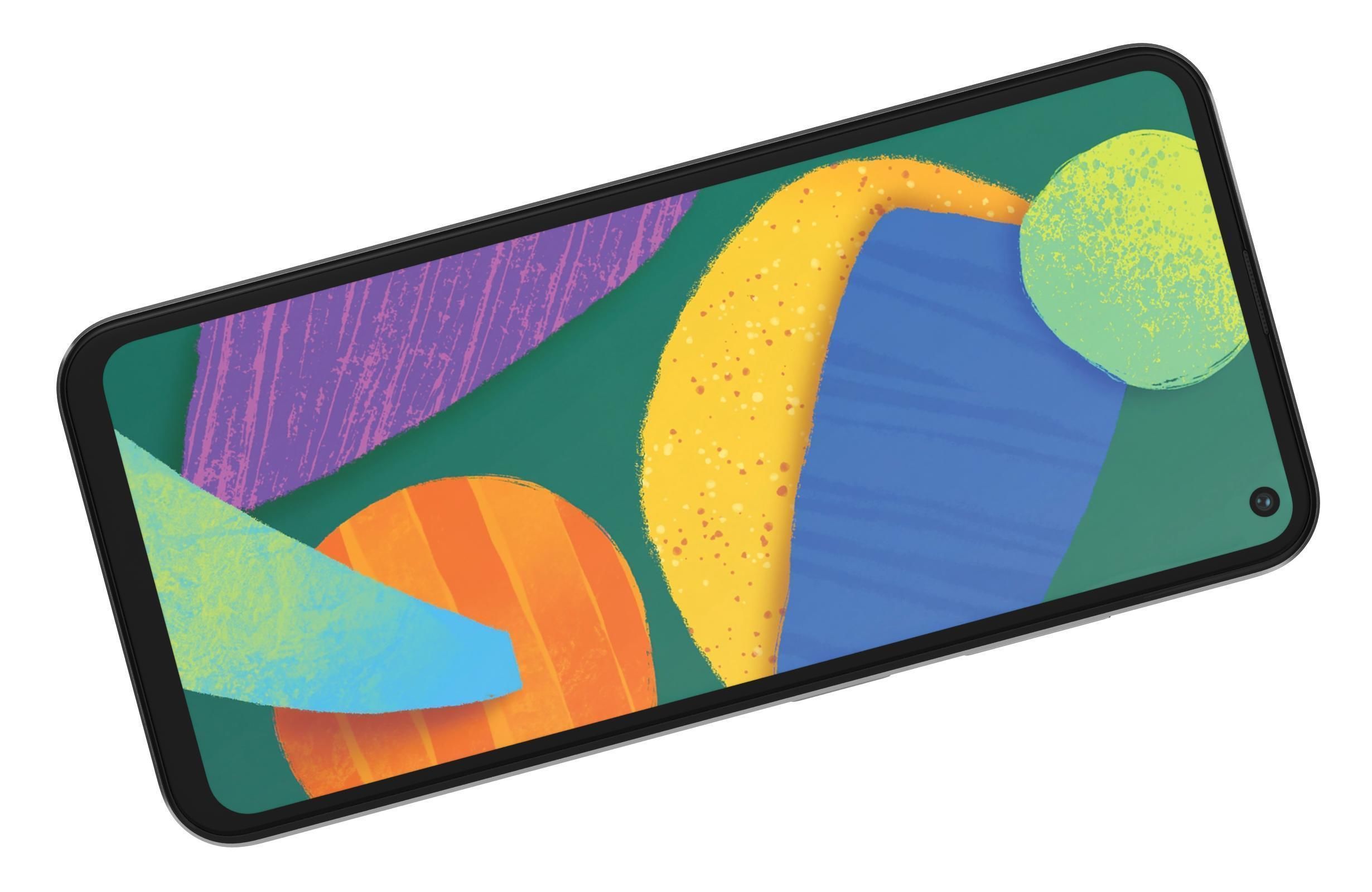 Samsung Galaxy F52 5G Black And White 3D model_16