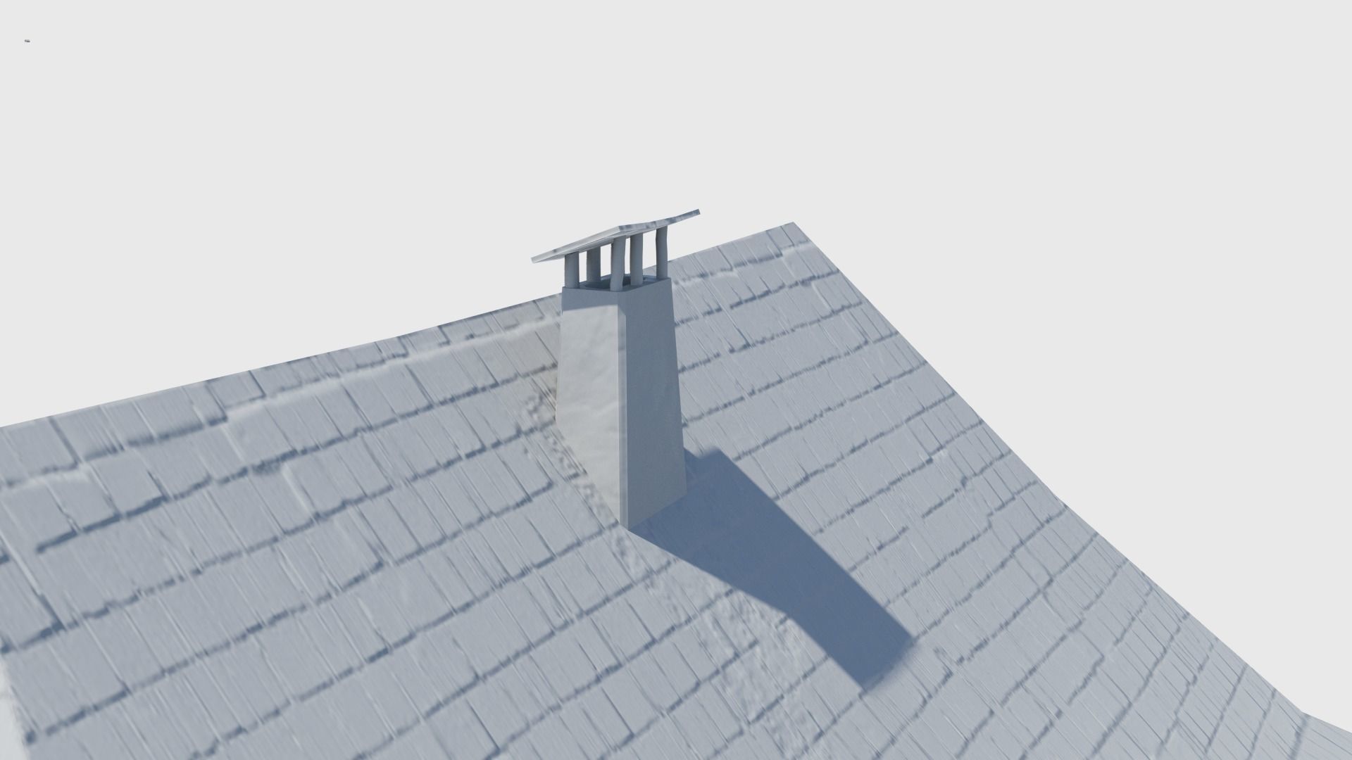 Medieval tower castle and stable Low-poly 3D model_28