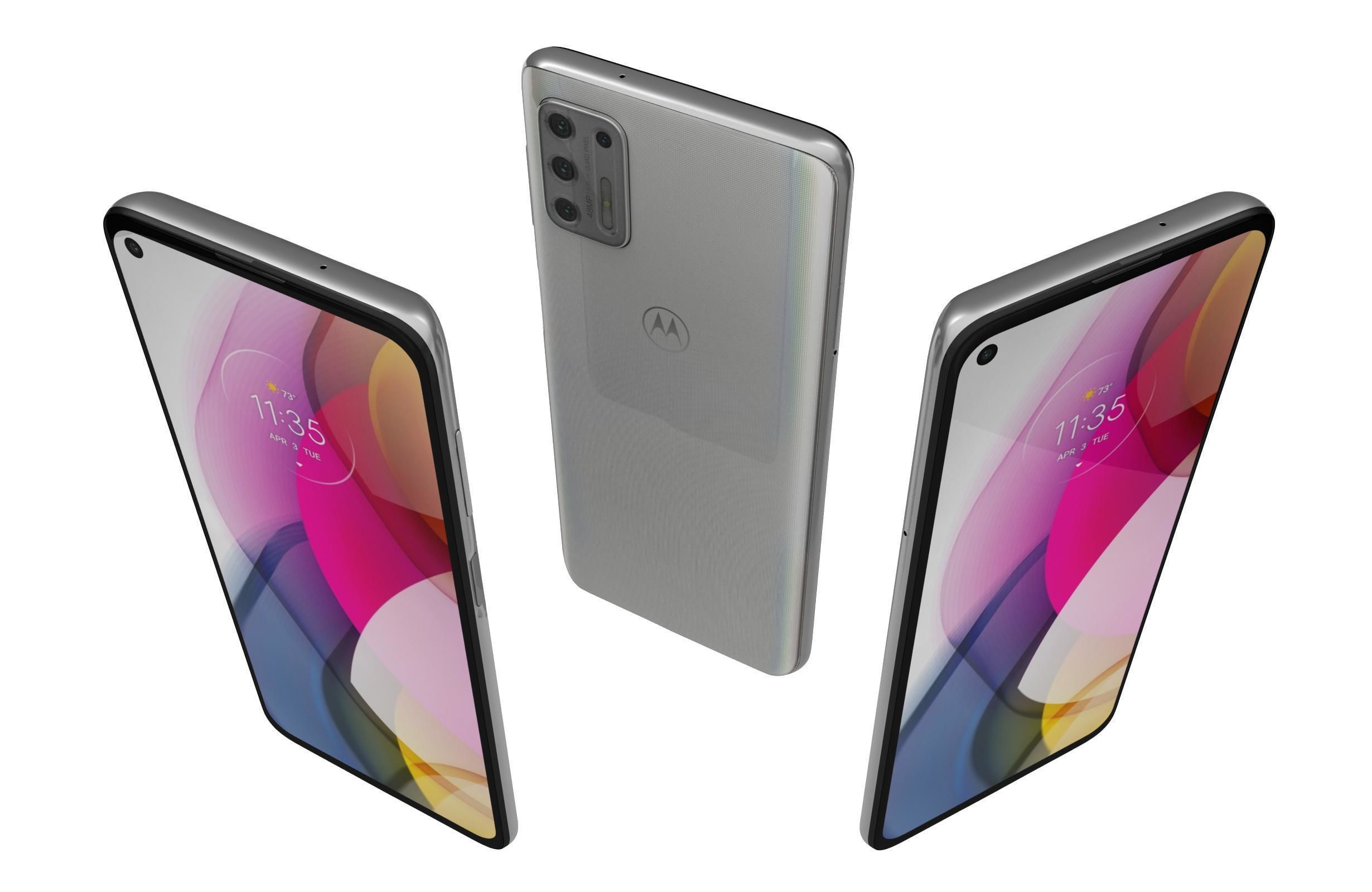 Motorola Moto G Stylus 2021 Aurora White 3D model_1