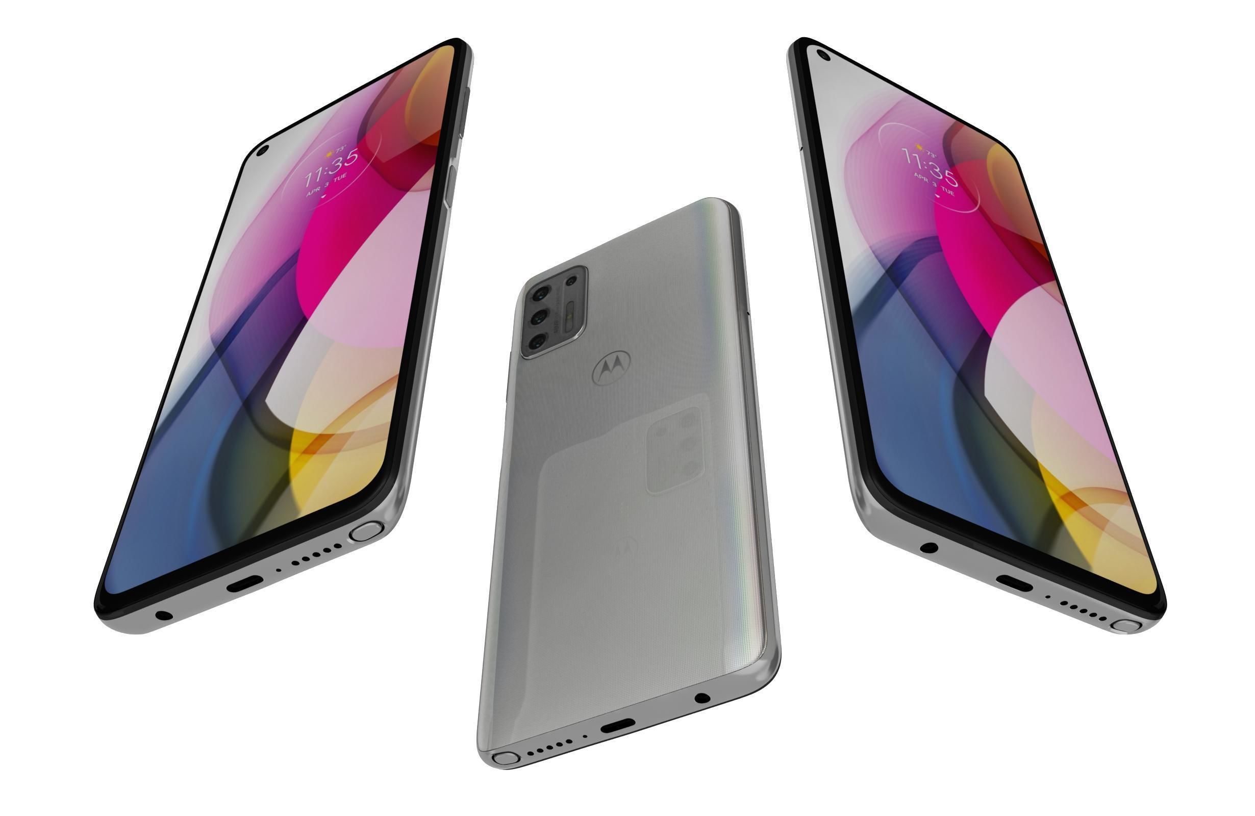 Motorola Moto G Stylus 2021 Aurora White 3D model_2