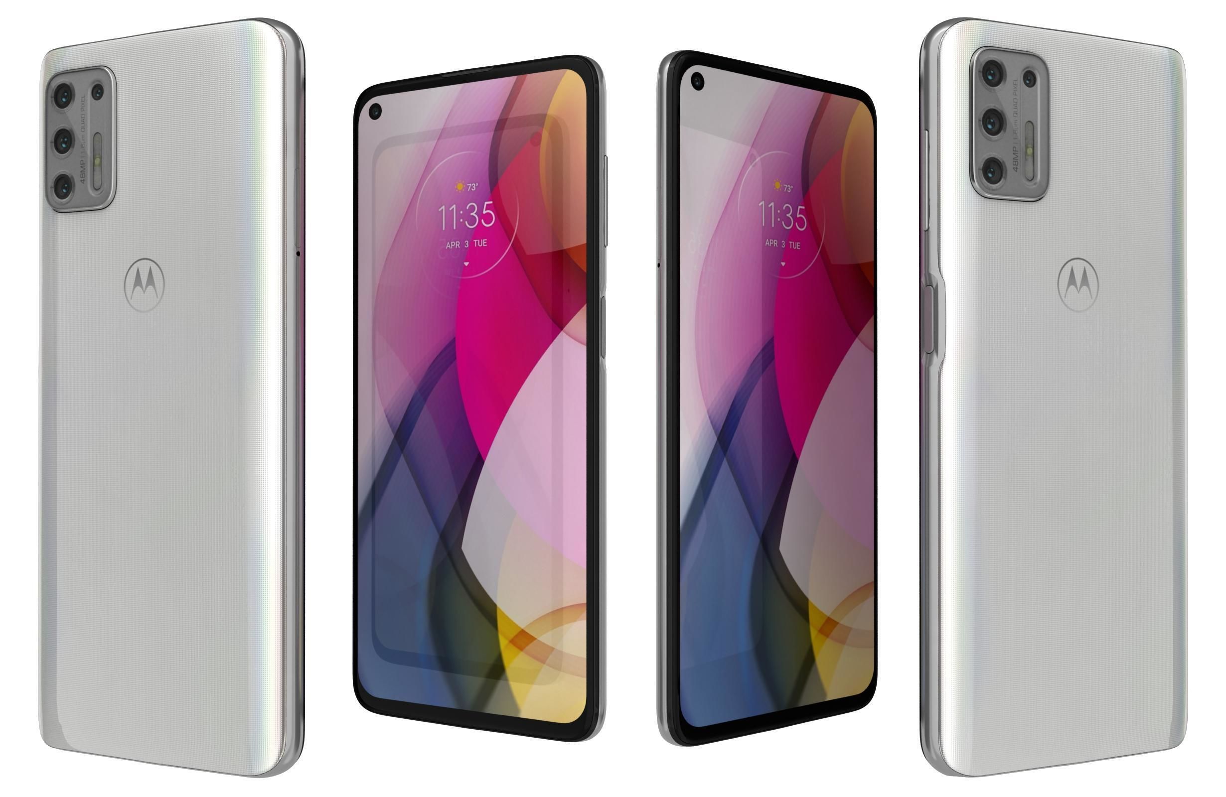 Motorola Moto G Stylus 2021 Aurora White 3D model_3