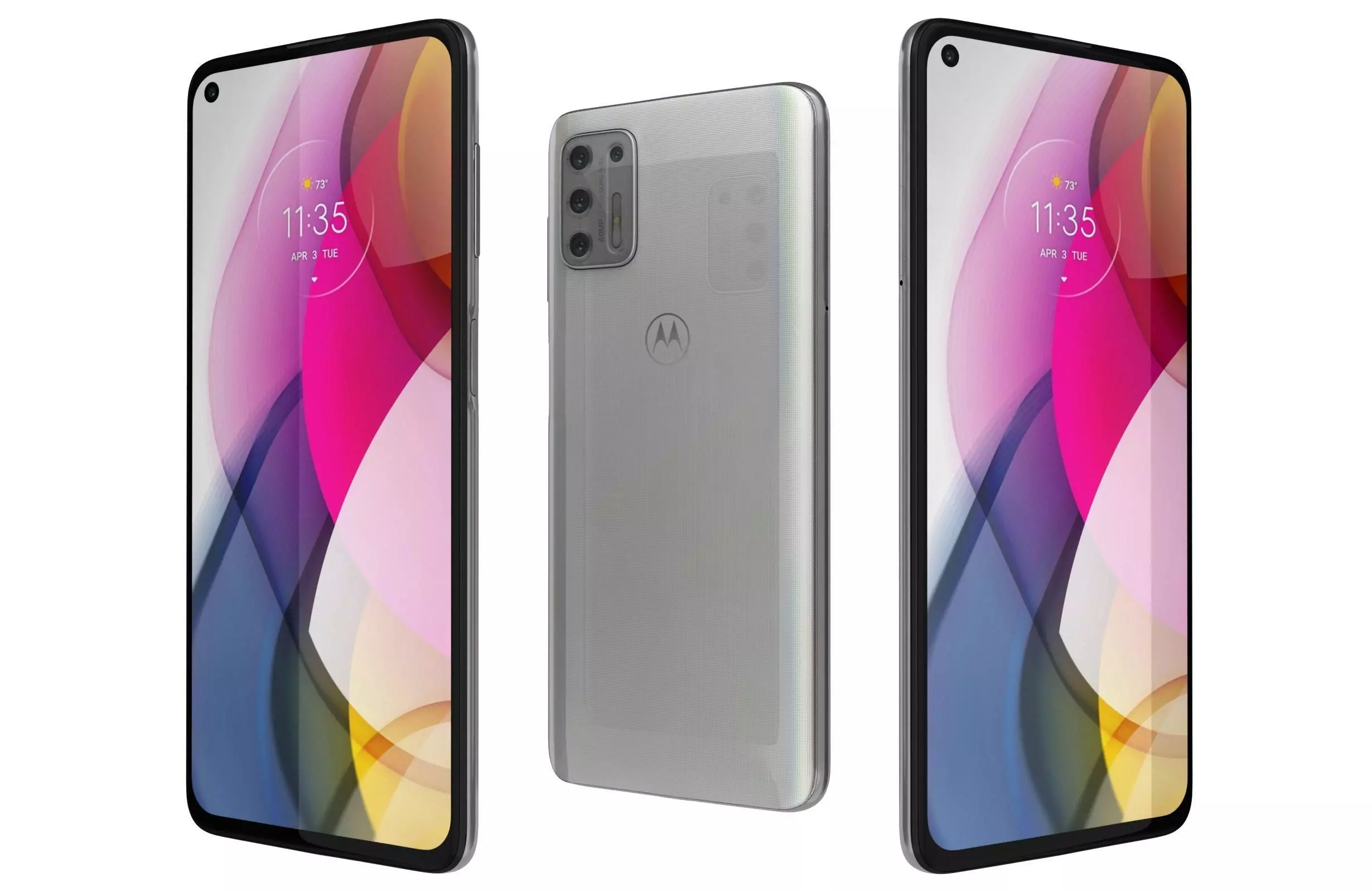 Motorola Moto G Stylus 2021 Aurora White 3D model_0