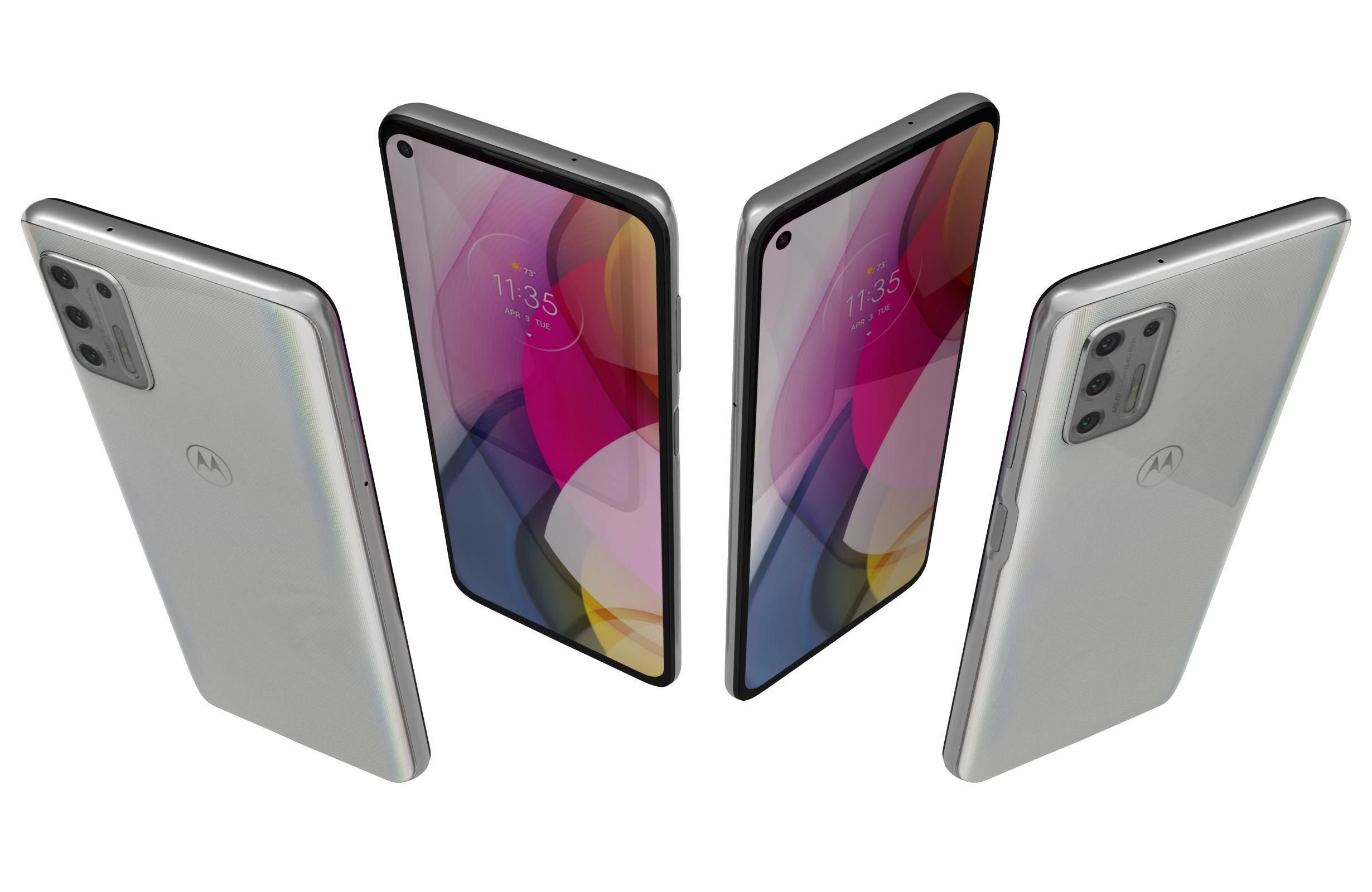 Motorola Moto G Stylus 2021 Aurora White 3D model_4