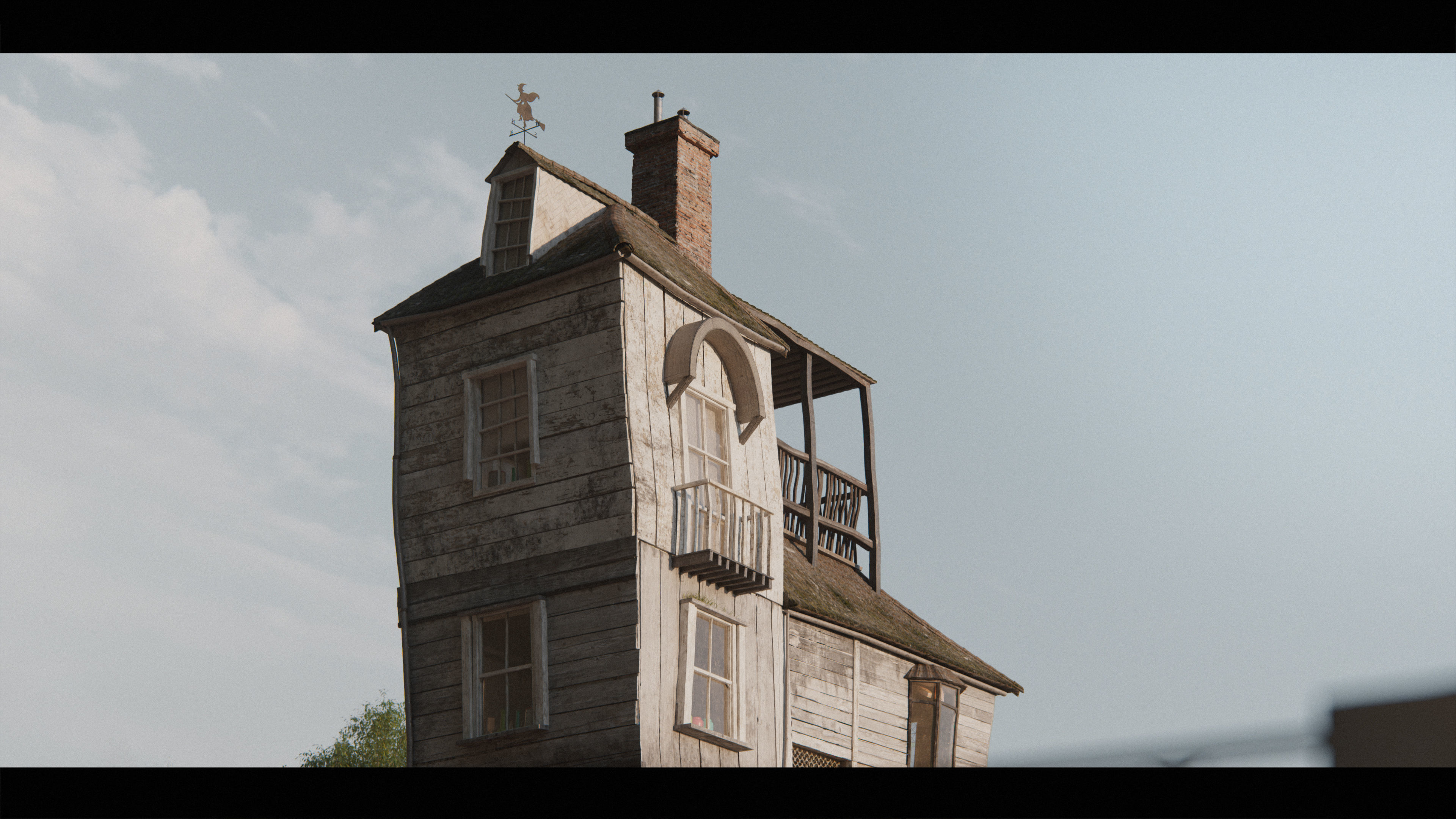 Harry Potter Burrow Weasley Car Environment Quidditch House Low-poly 3D model_31