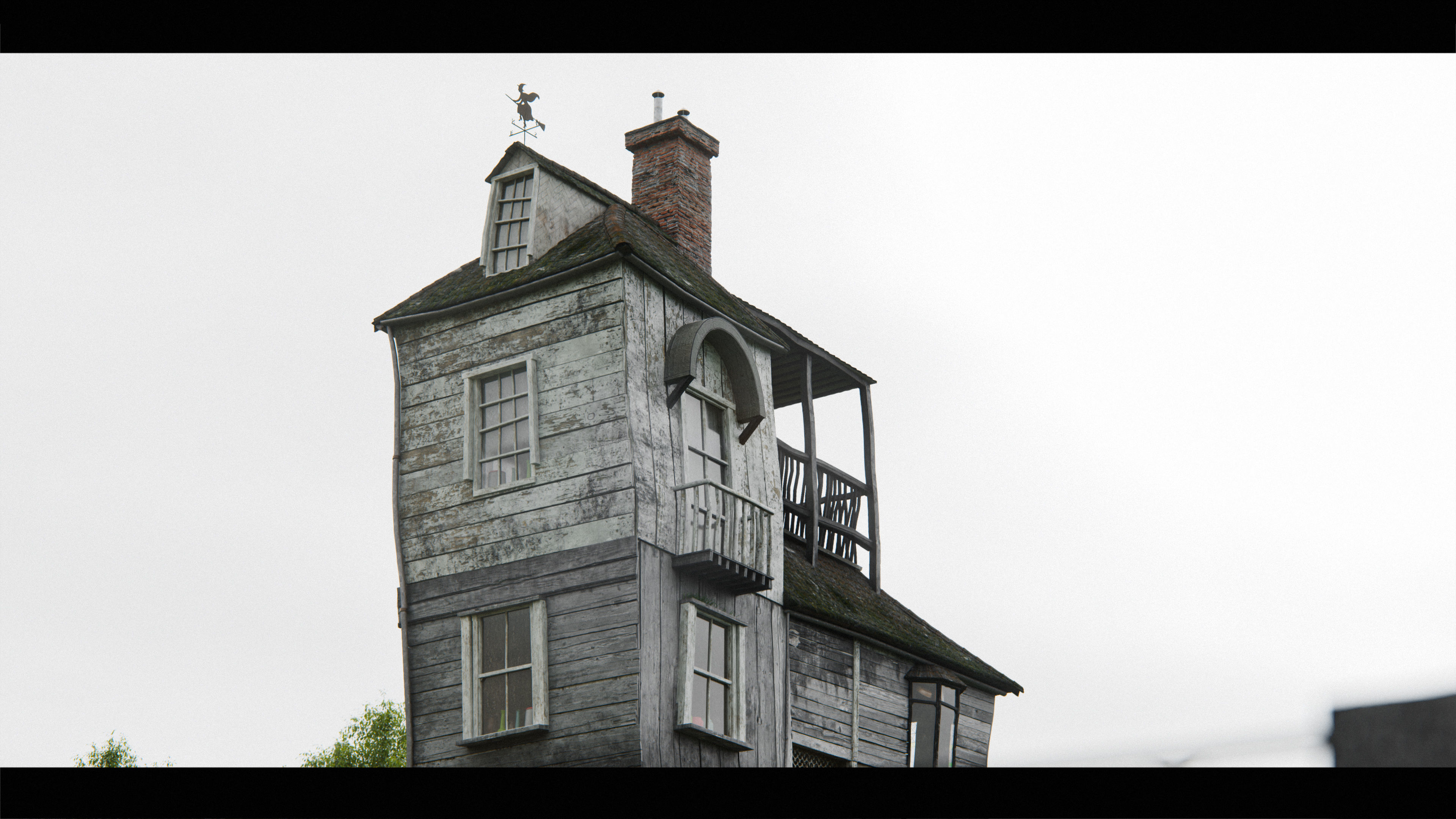 Harry Potter Burrow Weasley Car Environment Quidditch House Low-poly 3D model_19