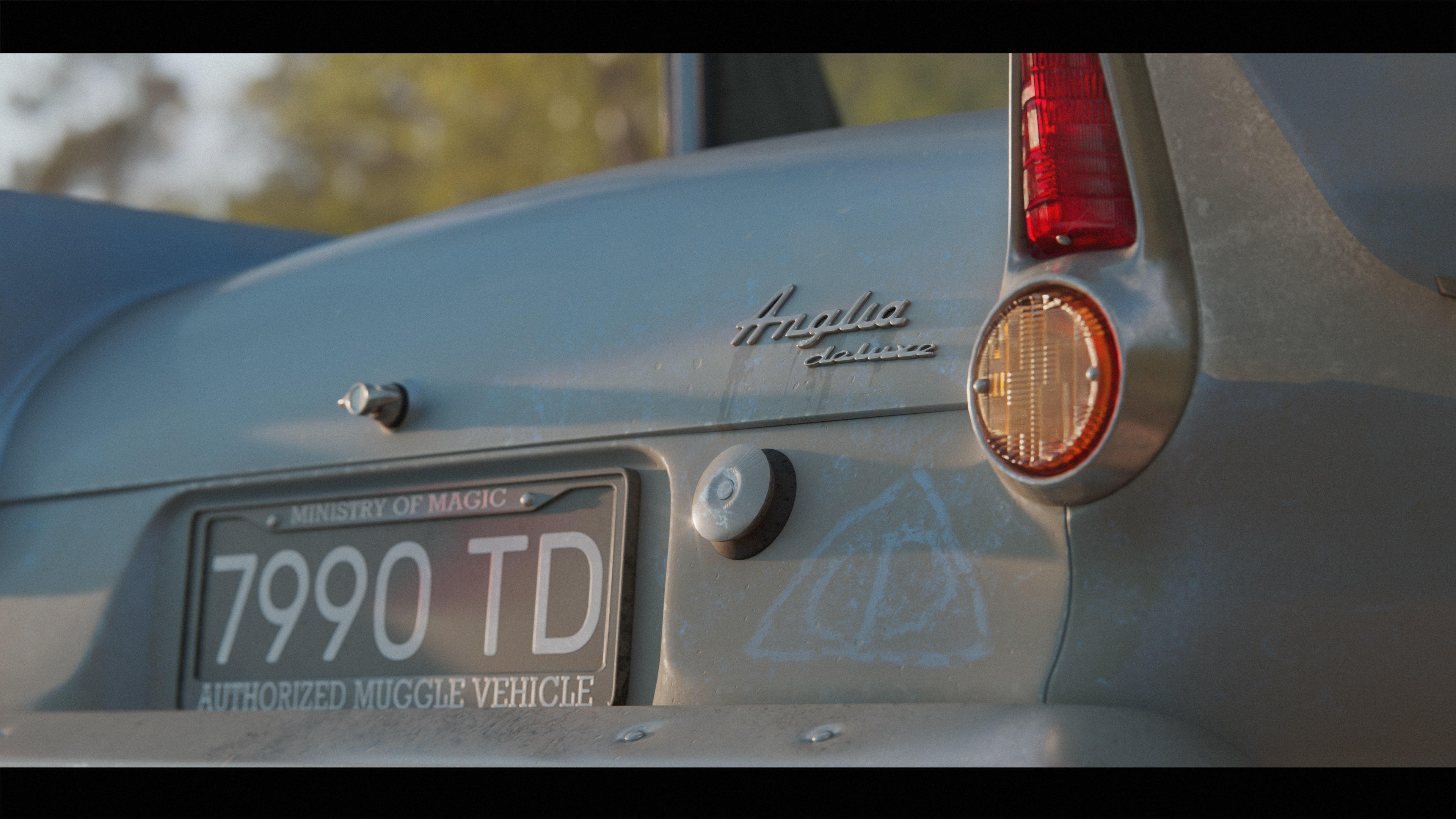 Harry Potter Burrow Weasley Car Environment Quidditch House Low-poly 3D model_33