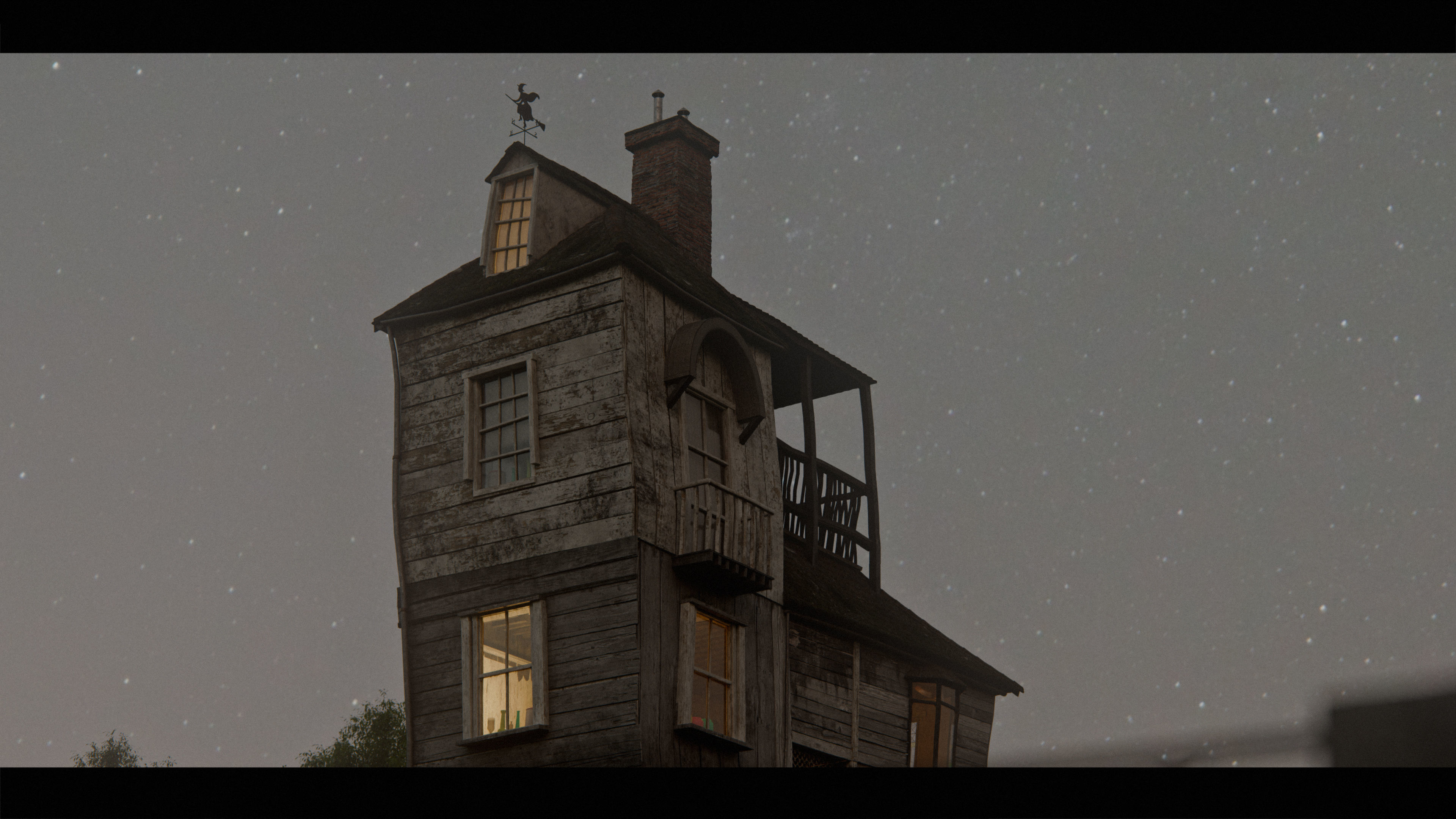 Harry Potter Burrow Weasley Car Environment Quidditch House Low-poly 3D model_20