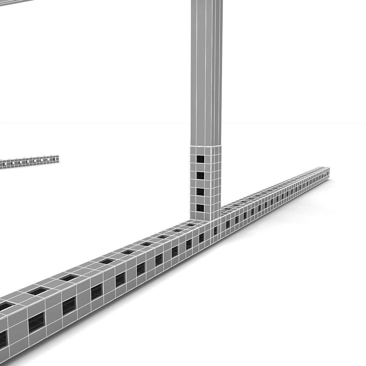 Steel Barricade 03 3D model_7