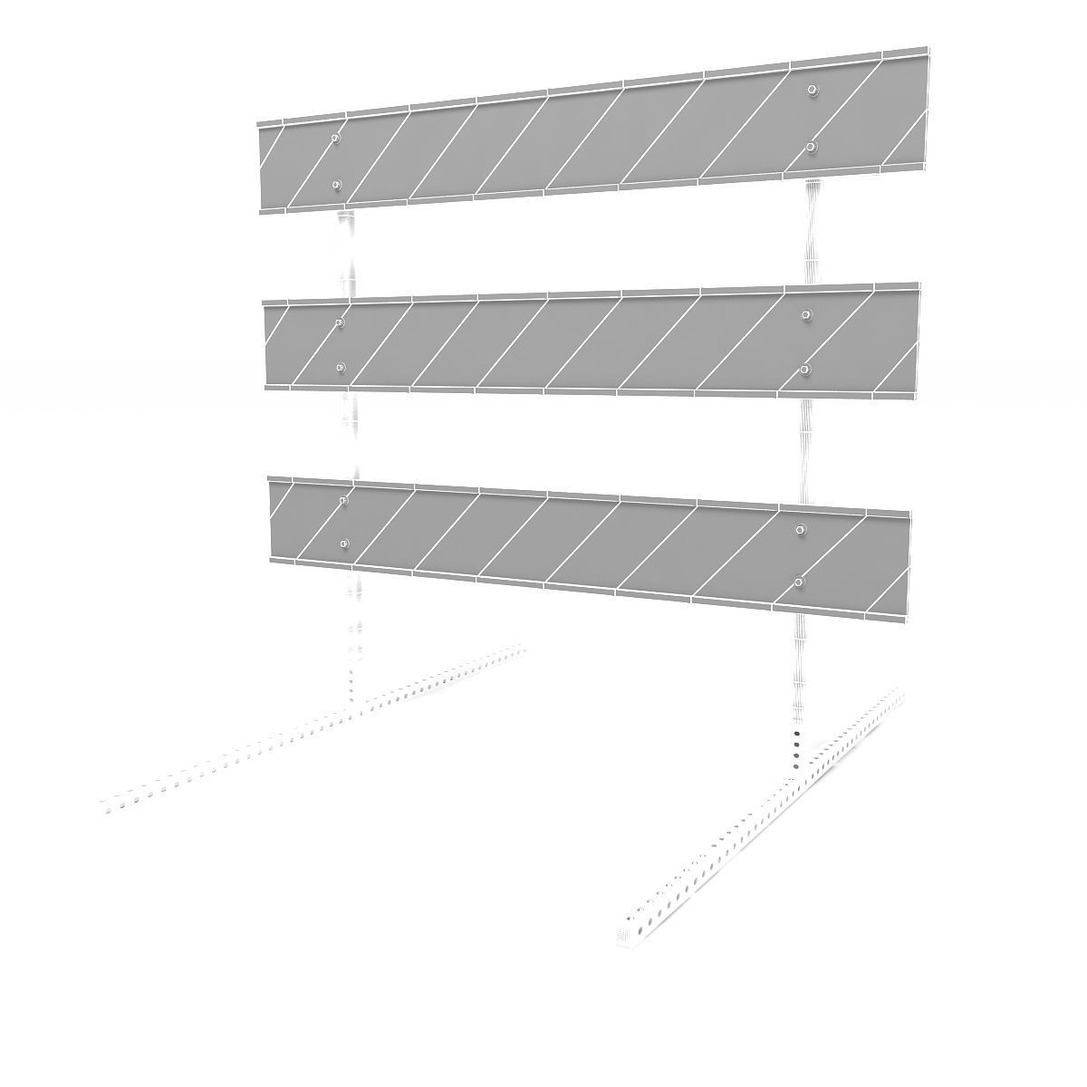 Steel Barricade 03 3D model_5