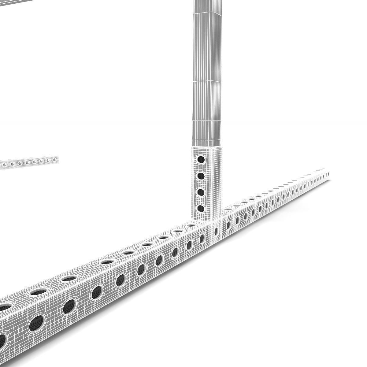 Steel Barricade 03 3D model_6