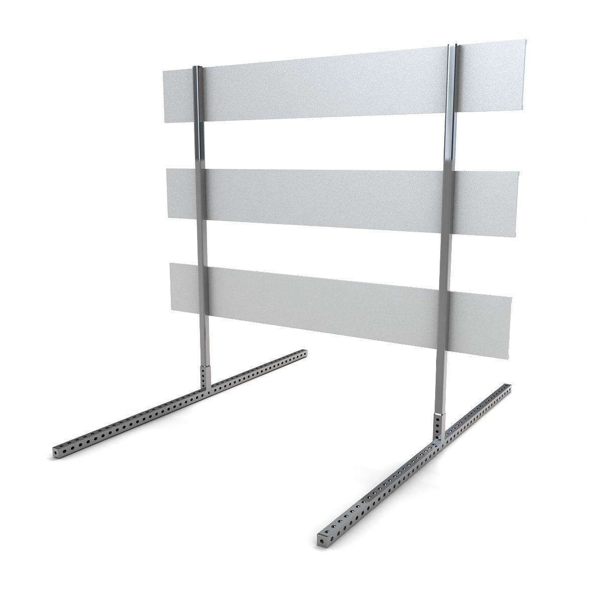 Steel Barricade 03 3D model_4