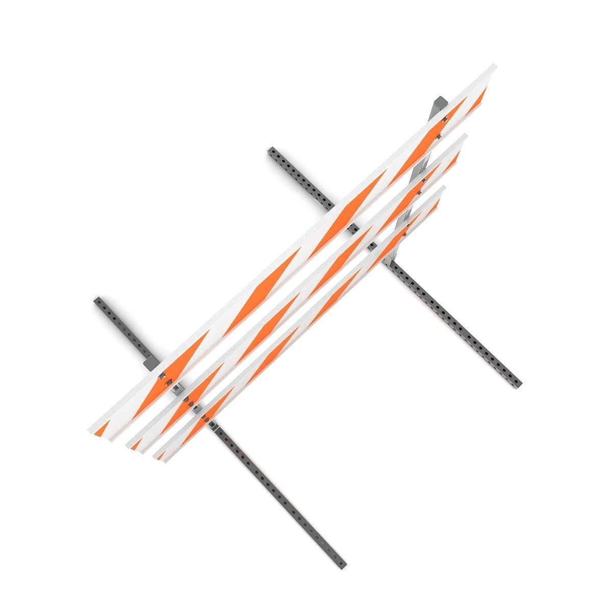 Steel Barricade 03 3D model_3