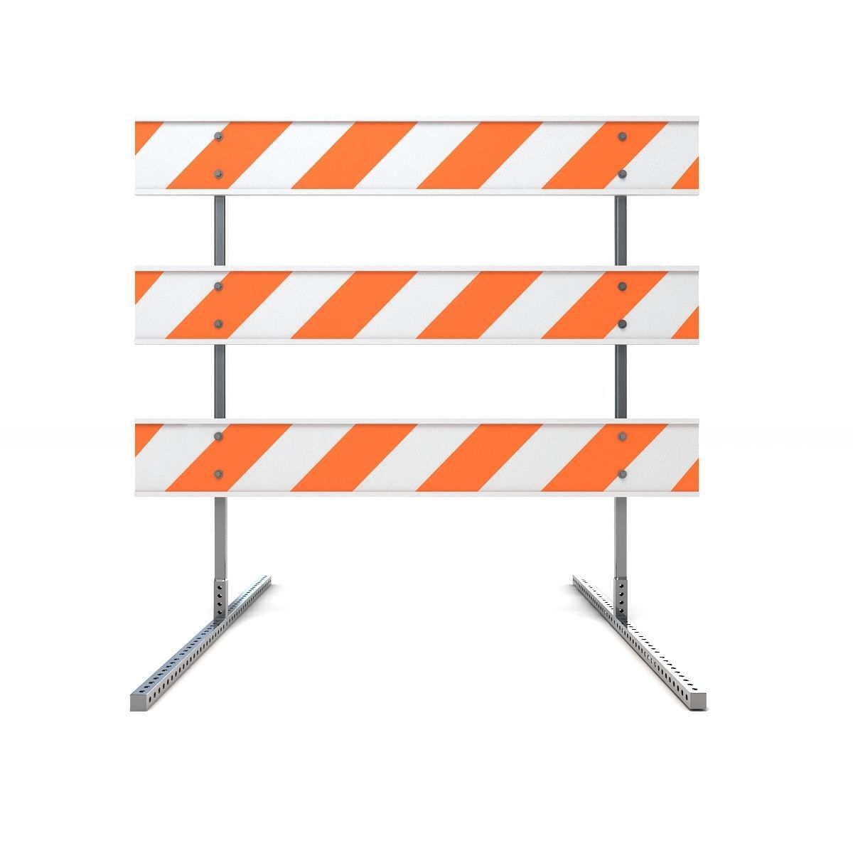 Steel Barricade 03 3D model_2