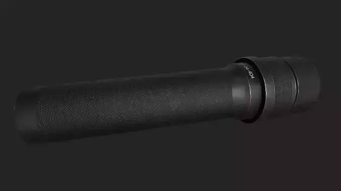 PBS-1 Suppressor PBR Low-poly 3D model