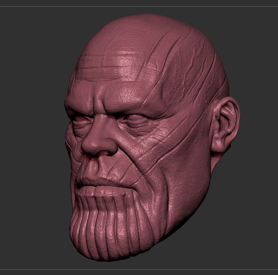 Thanos Head 3D print model_7