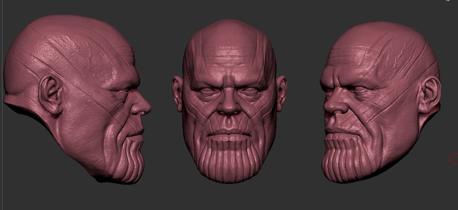 Thanos Head 3D print model_11
