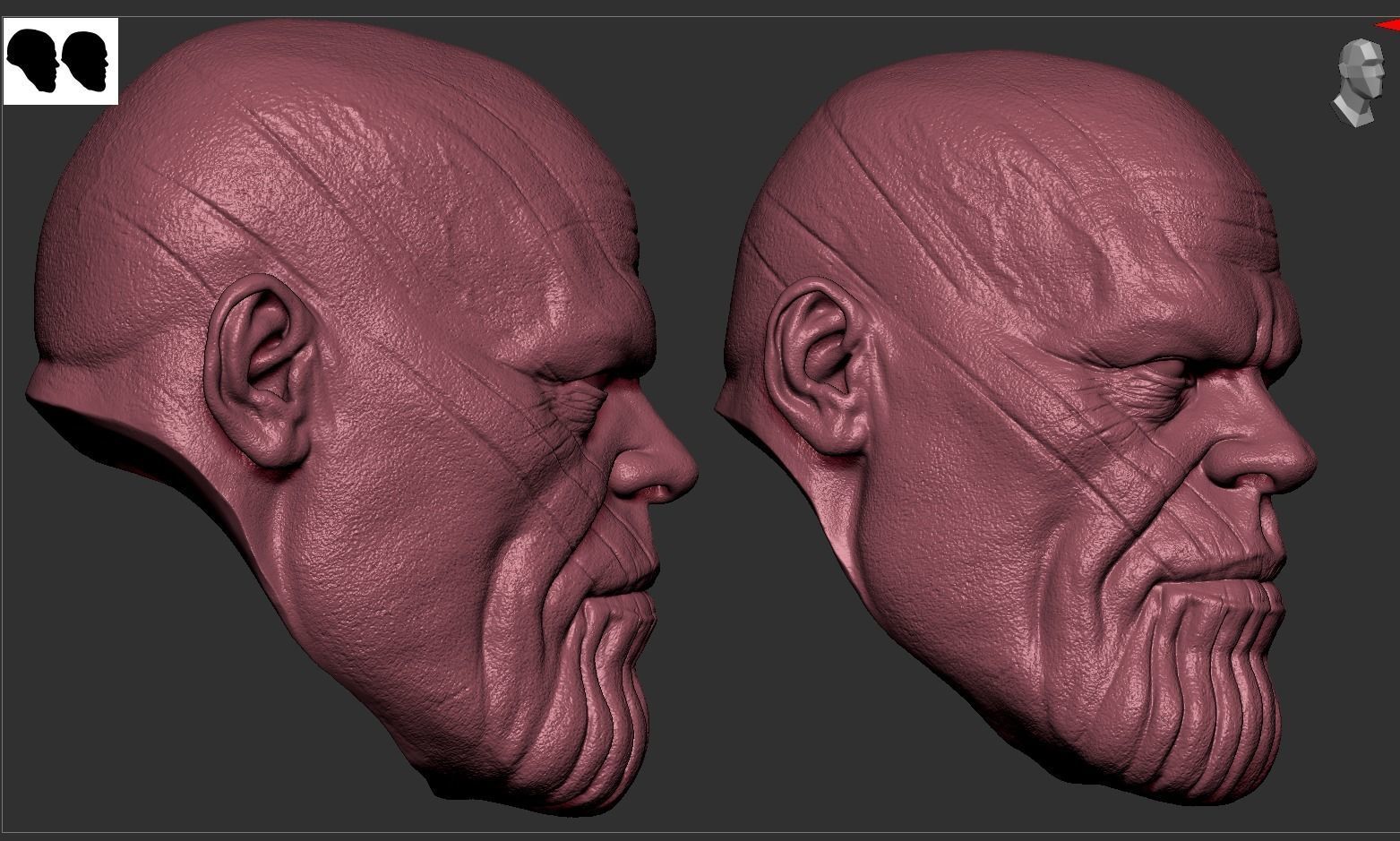 Thanos Head 3D print model_10
