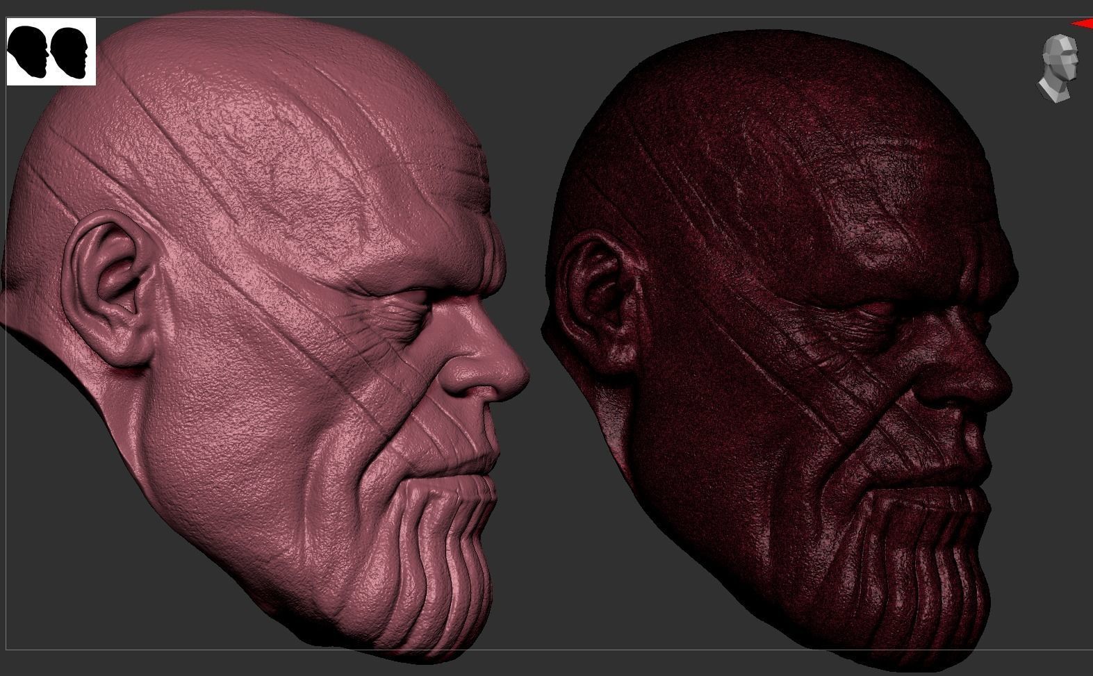 Thanos Head 3D print model_14