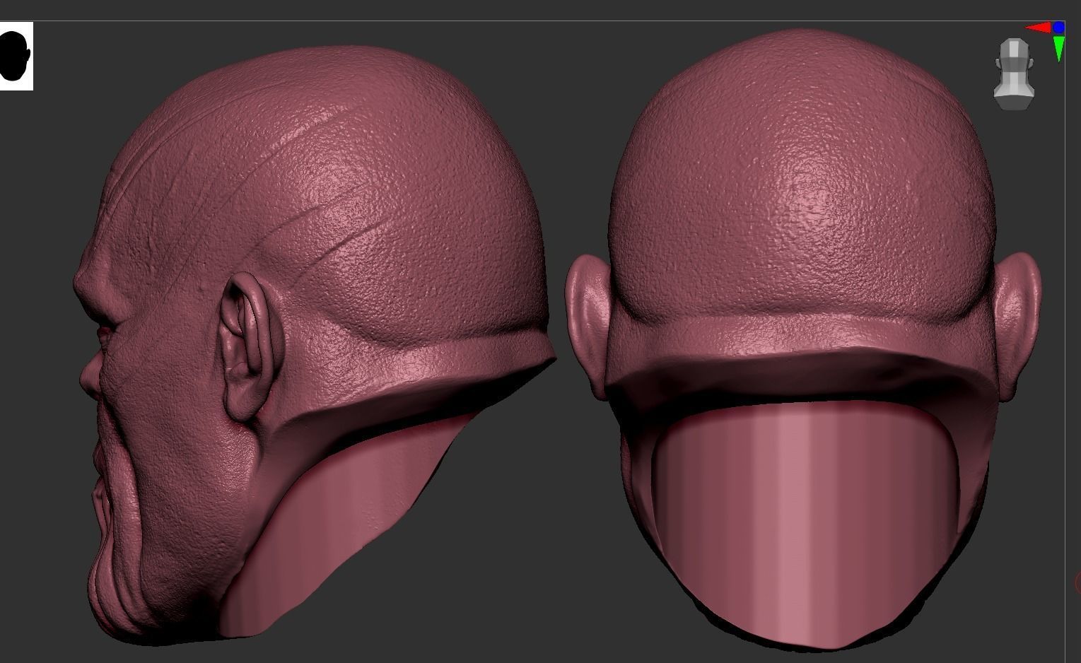Thanos Head 3D print model_9