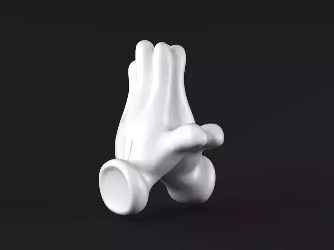 Mickey Hand Pray 3D print model