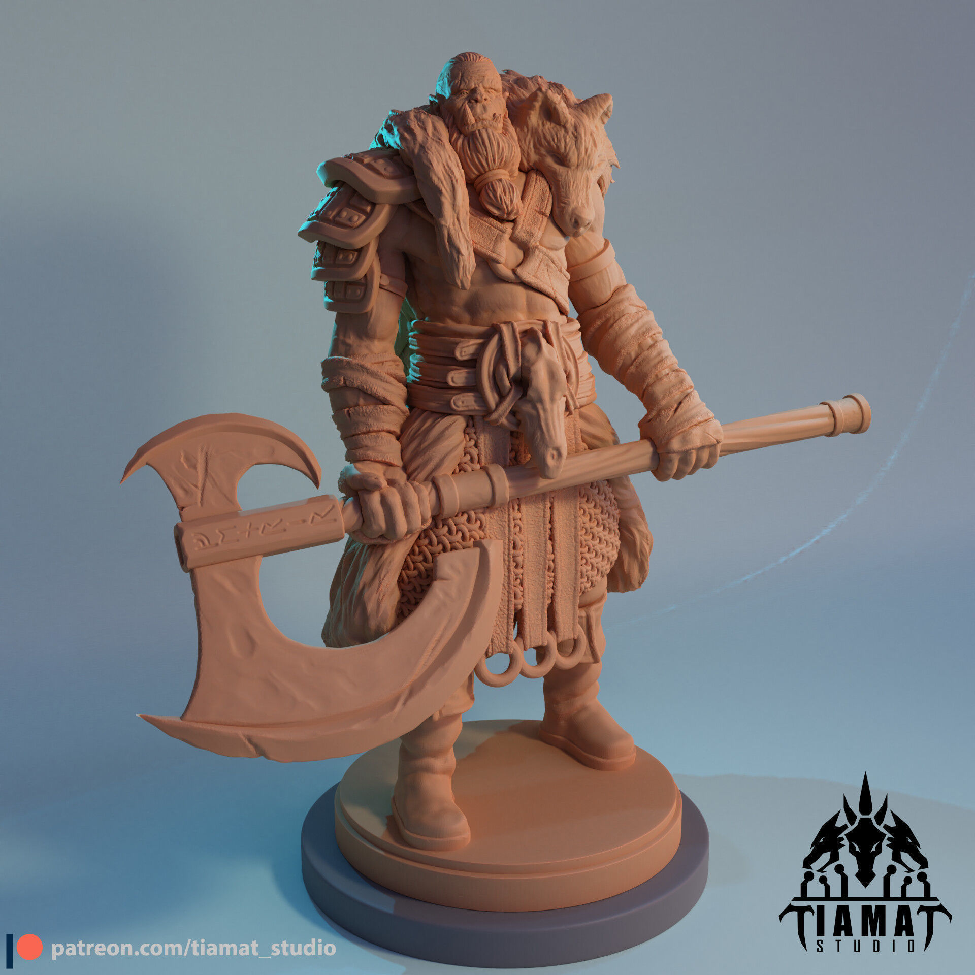 Lord Orc of the Fenrir clan 3D print model_3