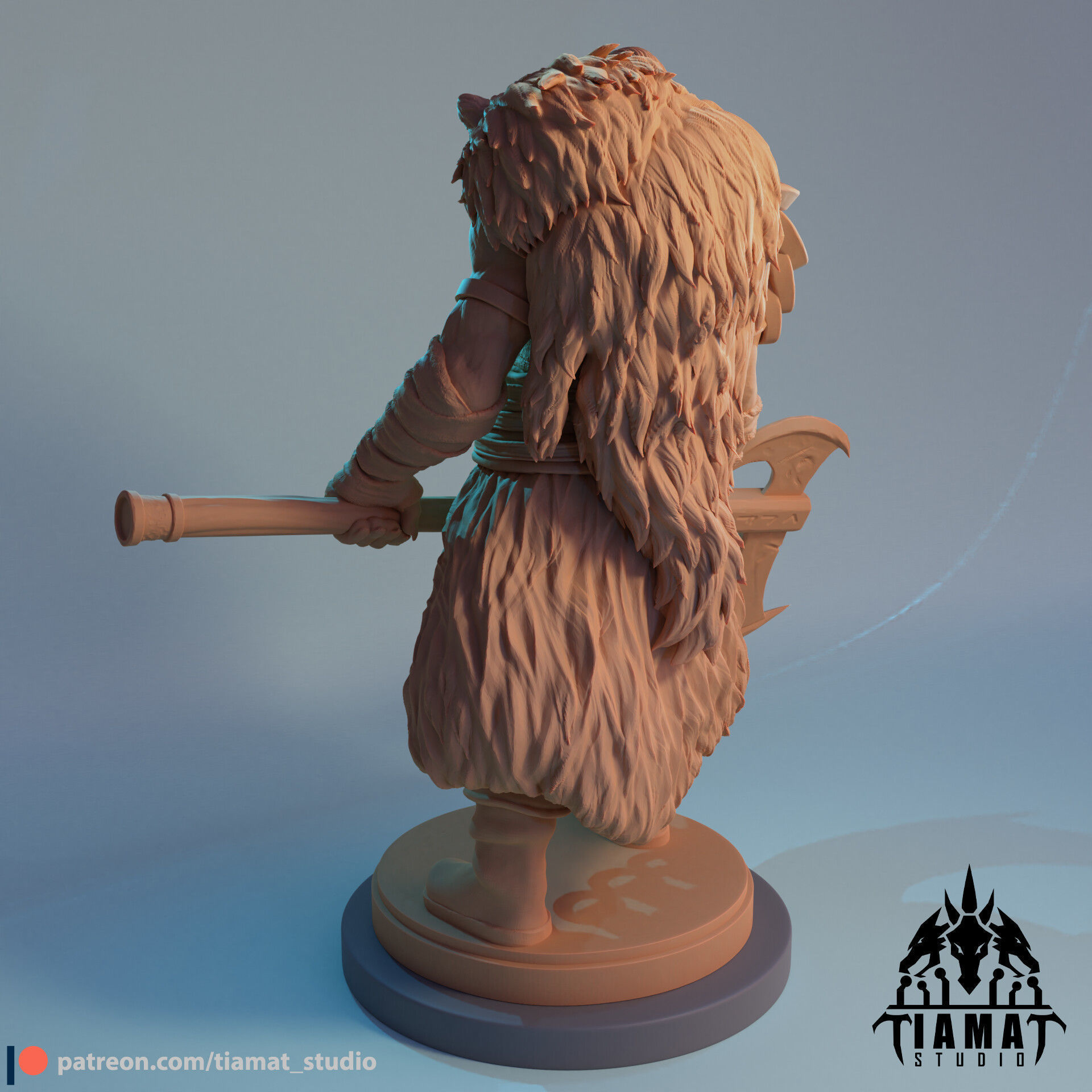 Lord Orc of the Fenrir clan 3D print model_4