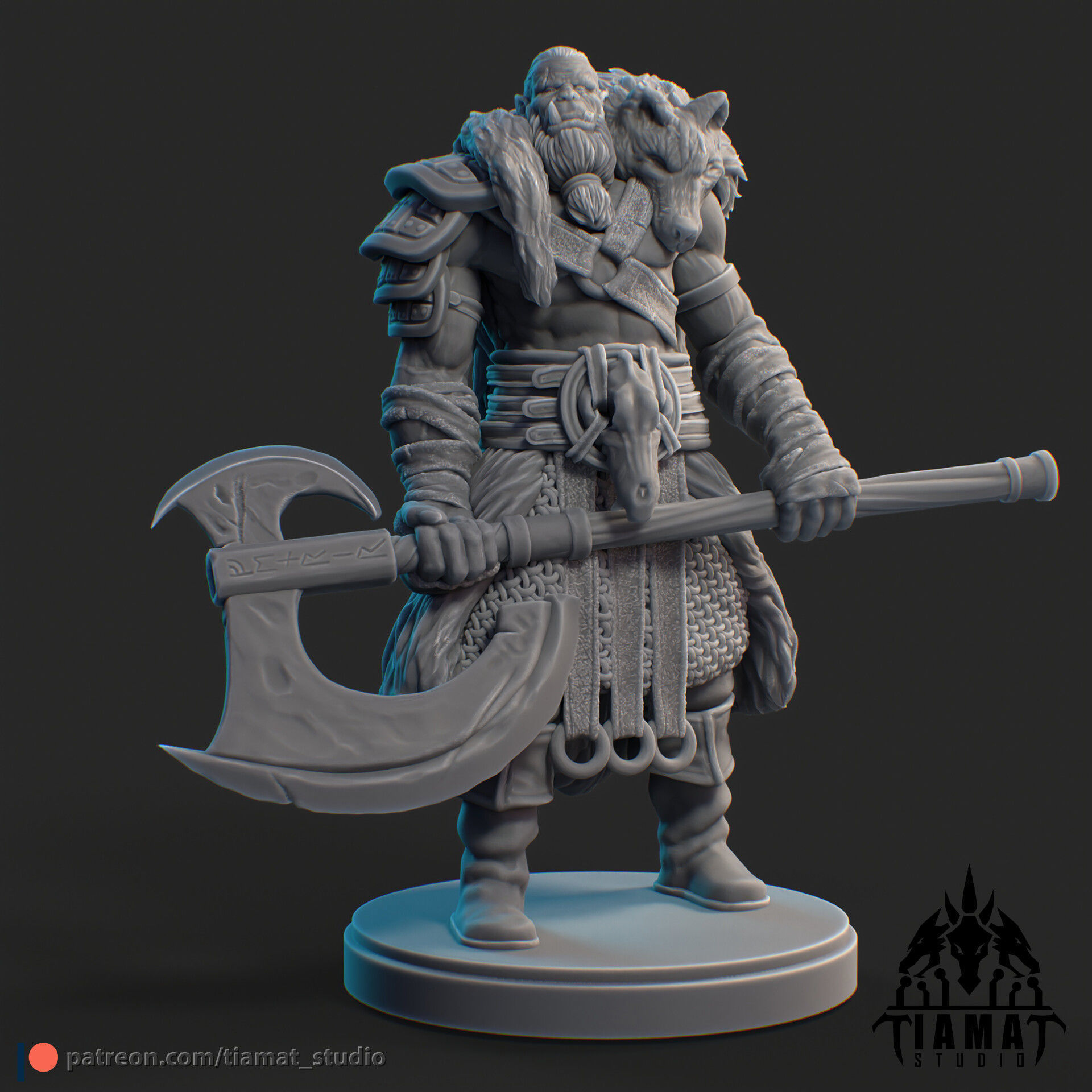 Lord Orc of the Fenrir clan 3D print model_6