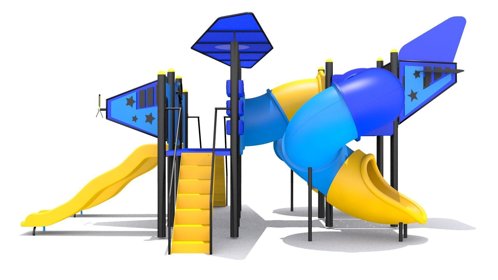 Airplane Playground 3D model_3