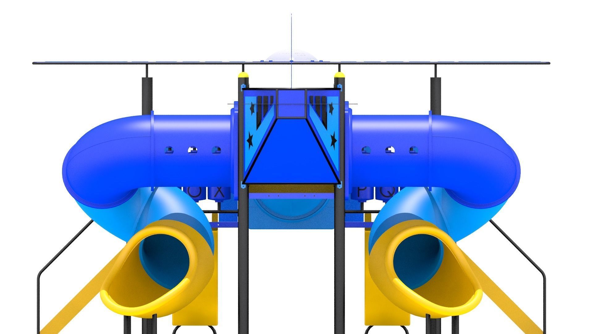 Airplane Playground 3D model_8