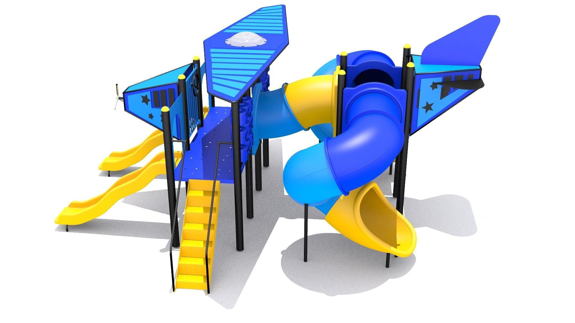 Airplane Playground 3D model_1