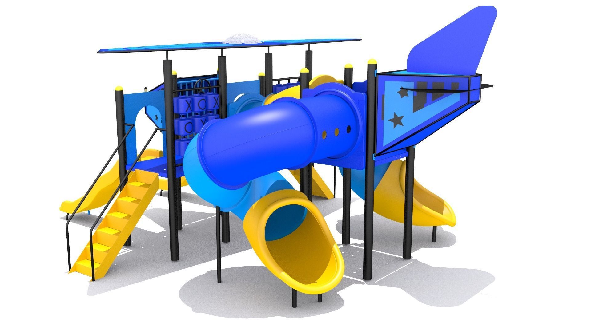 Airplane Playground 3D model_2