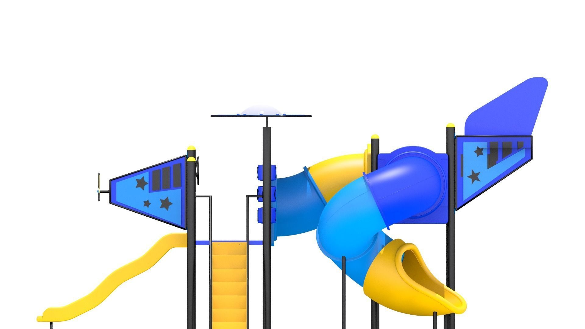 Airplane Playground 3D model_6