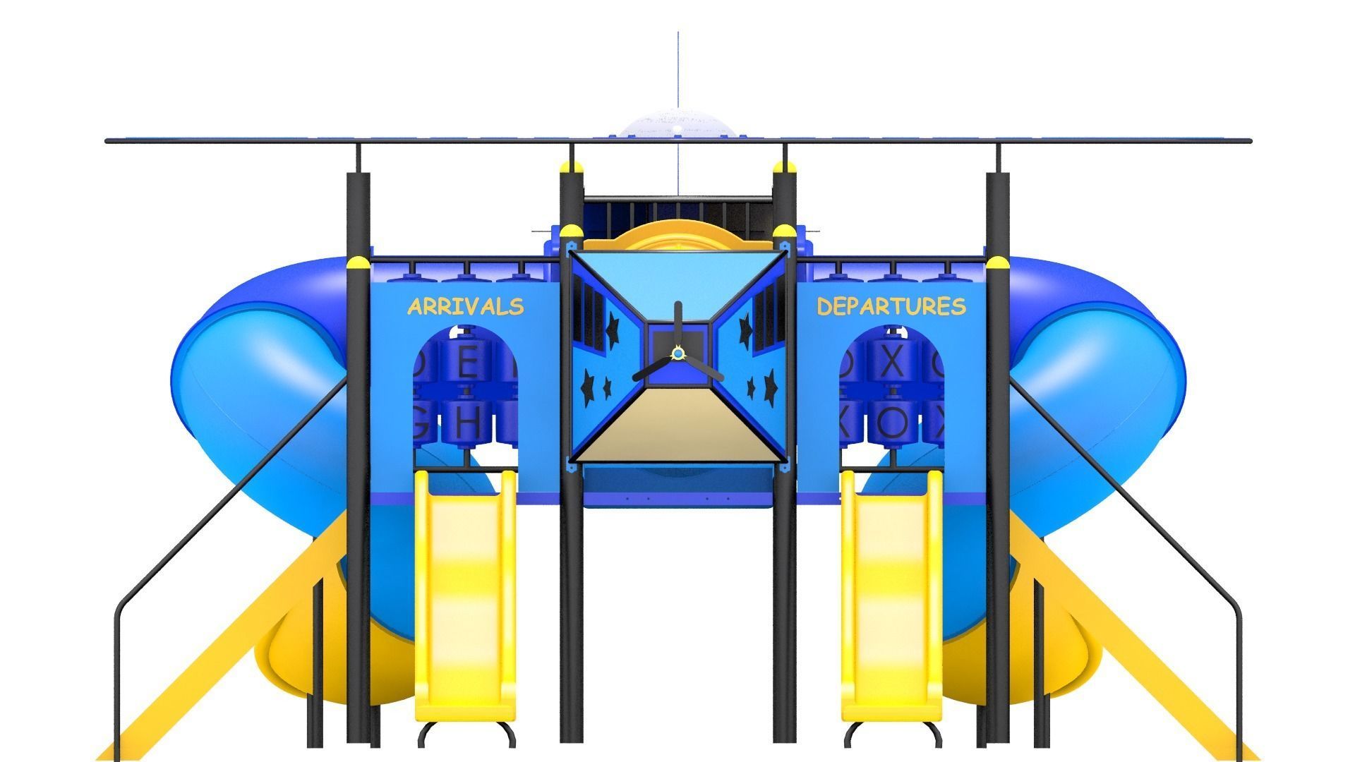 Airplane Playground 3D model_7