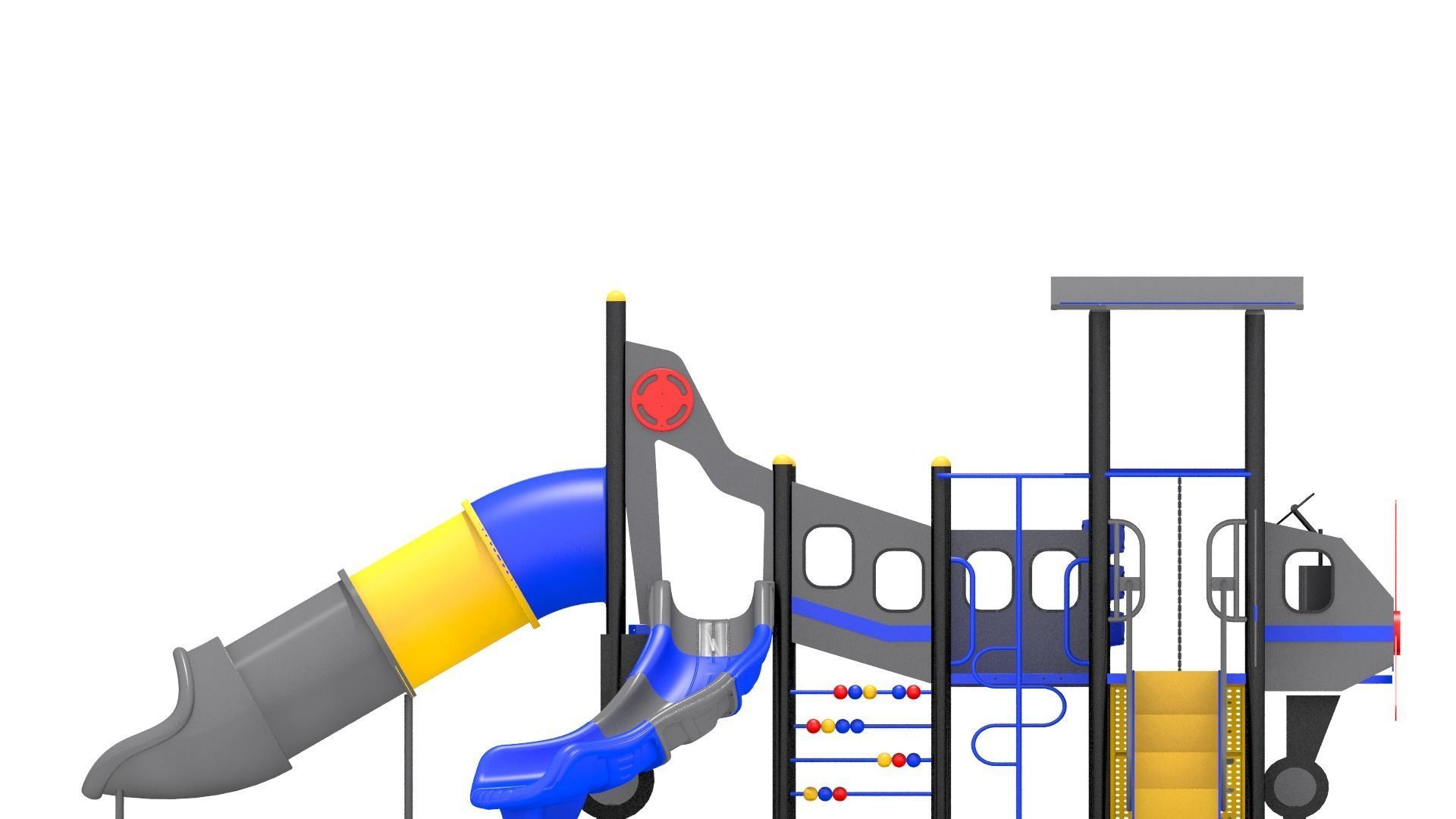 Airplane Playground 3D model_9