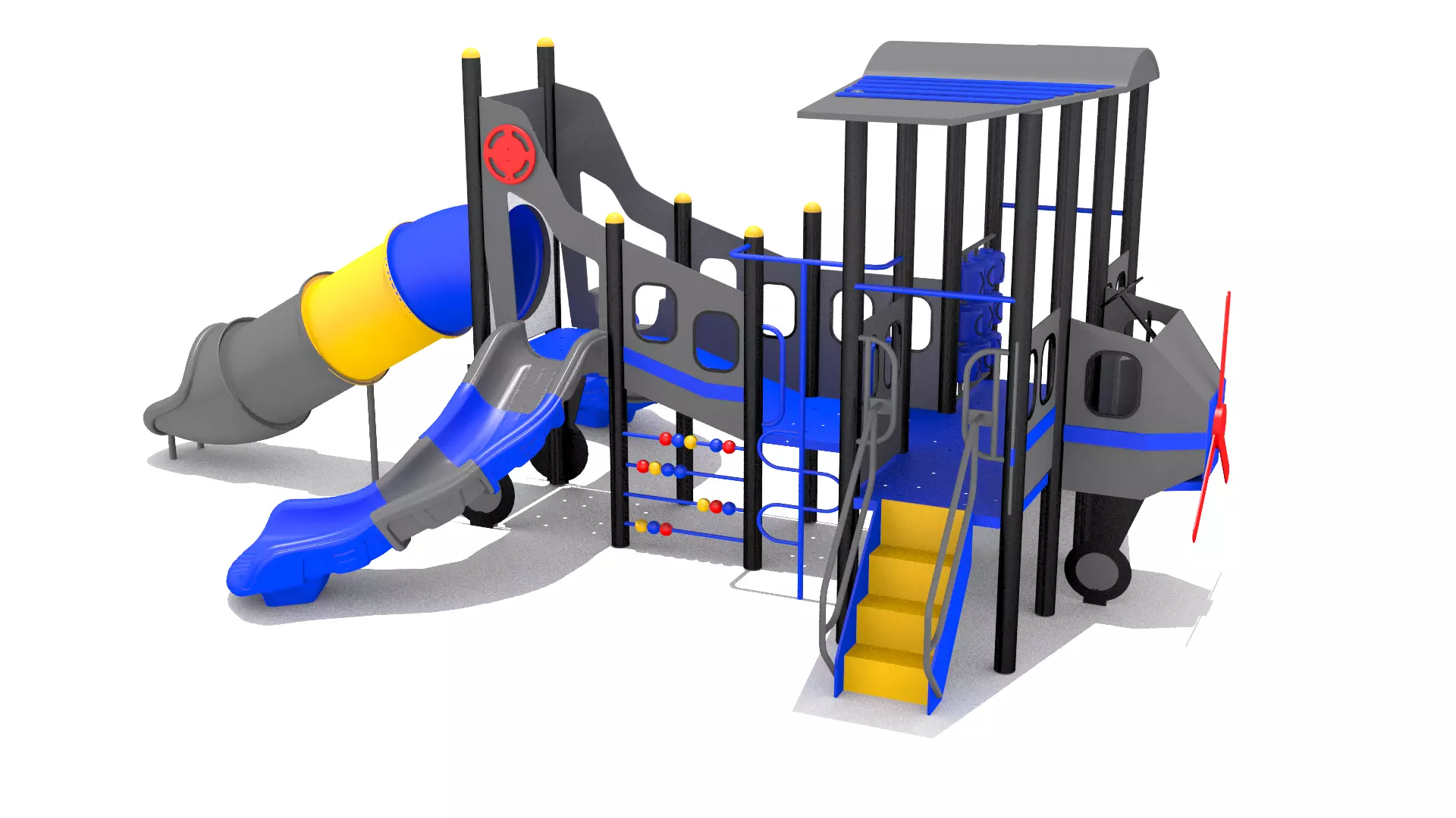 Airplane Playground 3D model_0