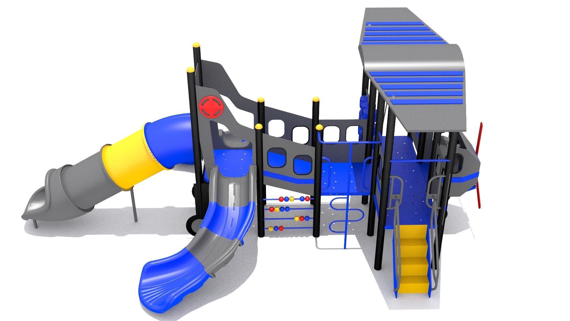 Airplane Playground 3D model_3