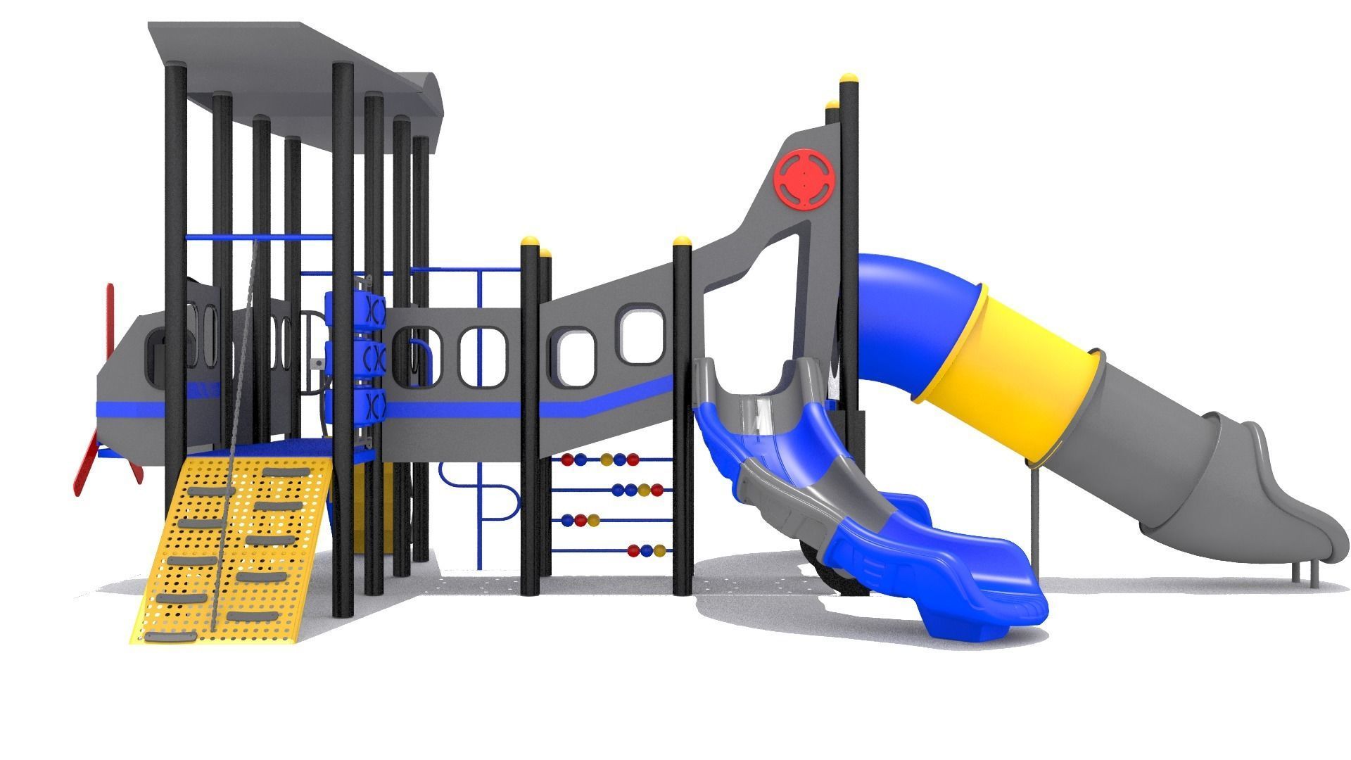 Airplane Playground 3D model_8