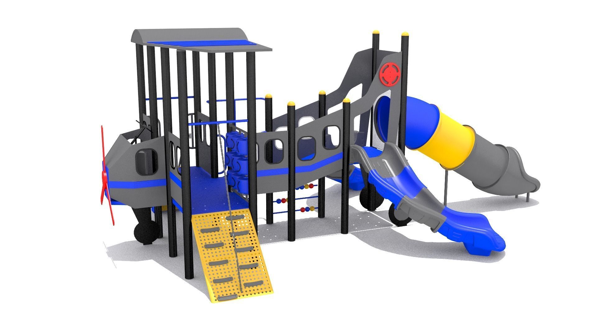 Airplane Playground 3D model_6