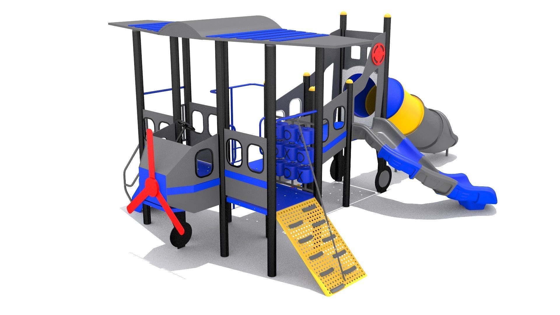 Airplane Playground 3D model_7