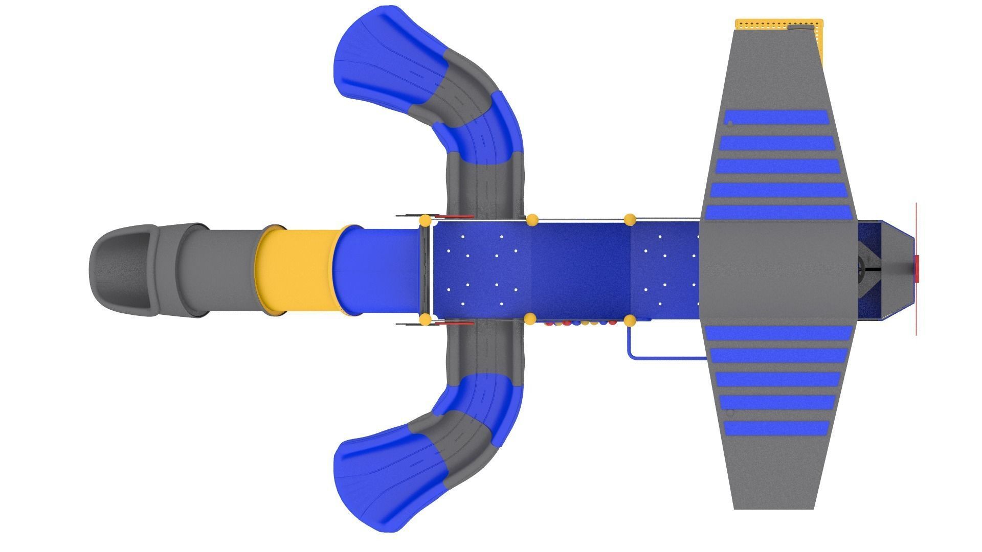 Airplane Playground 3D model_12