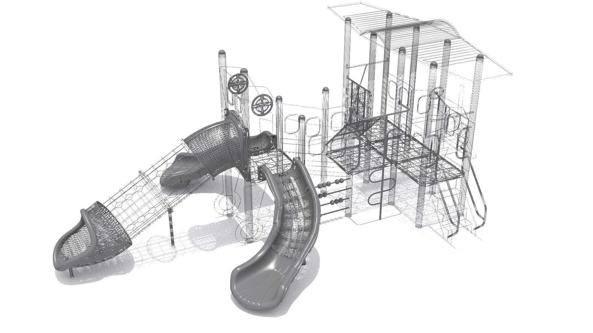 Airplane Playground 3D model_5