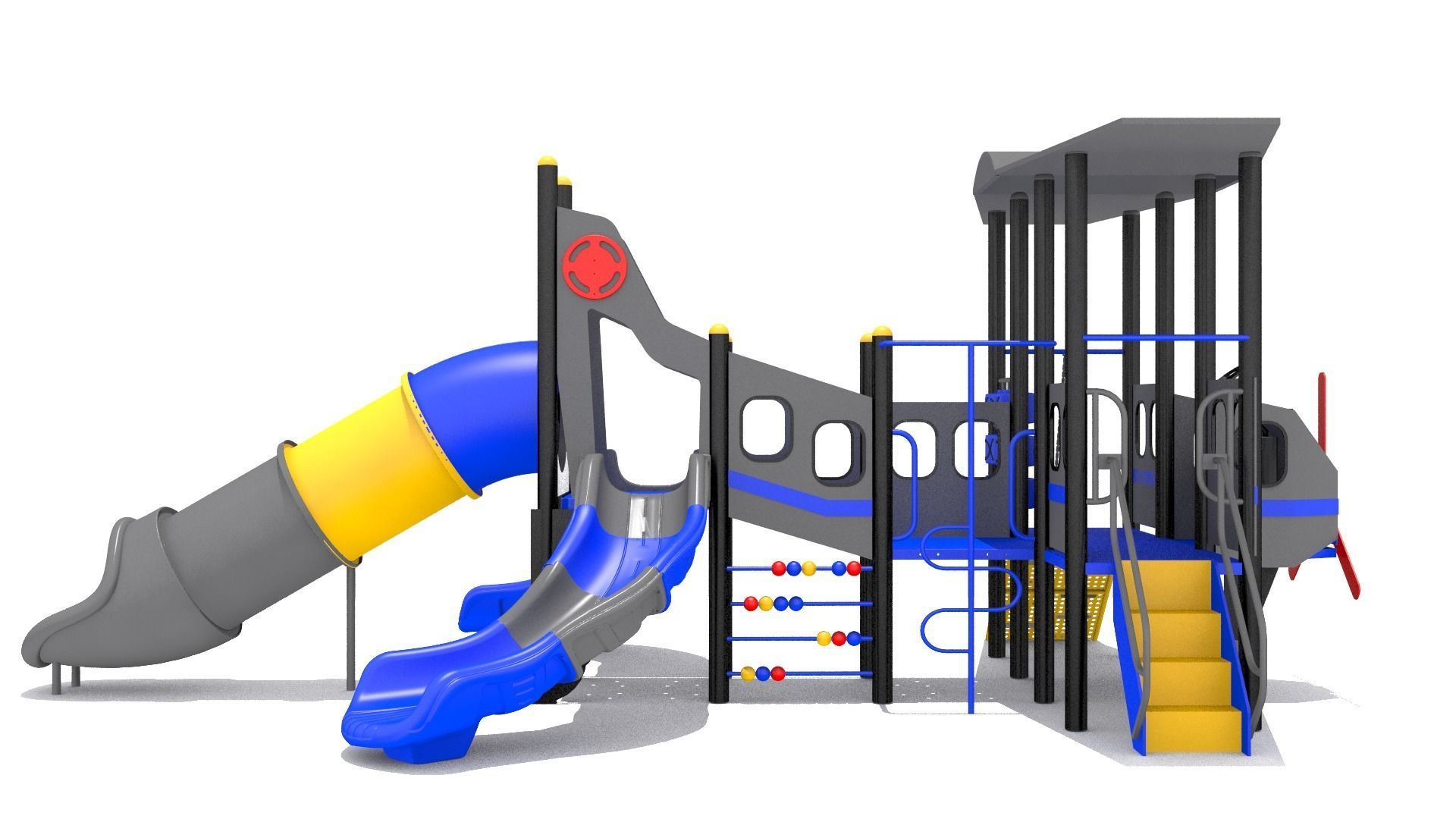 Airplane Playground 3D model_2
